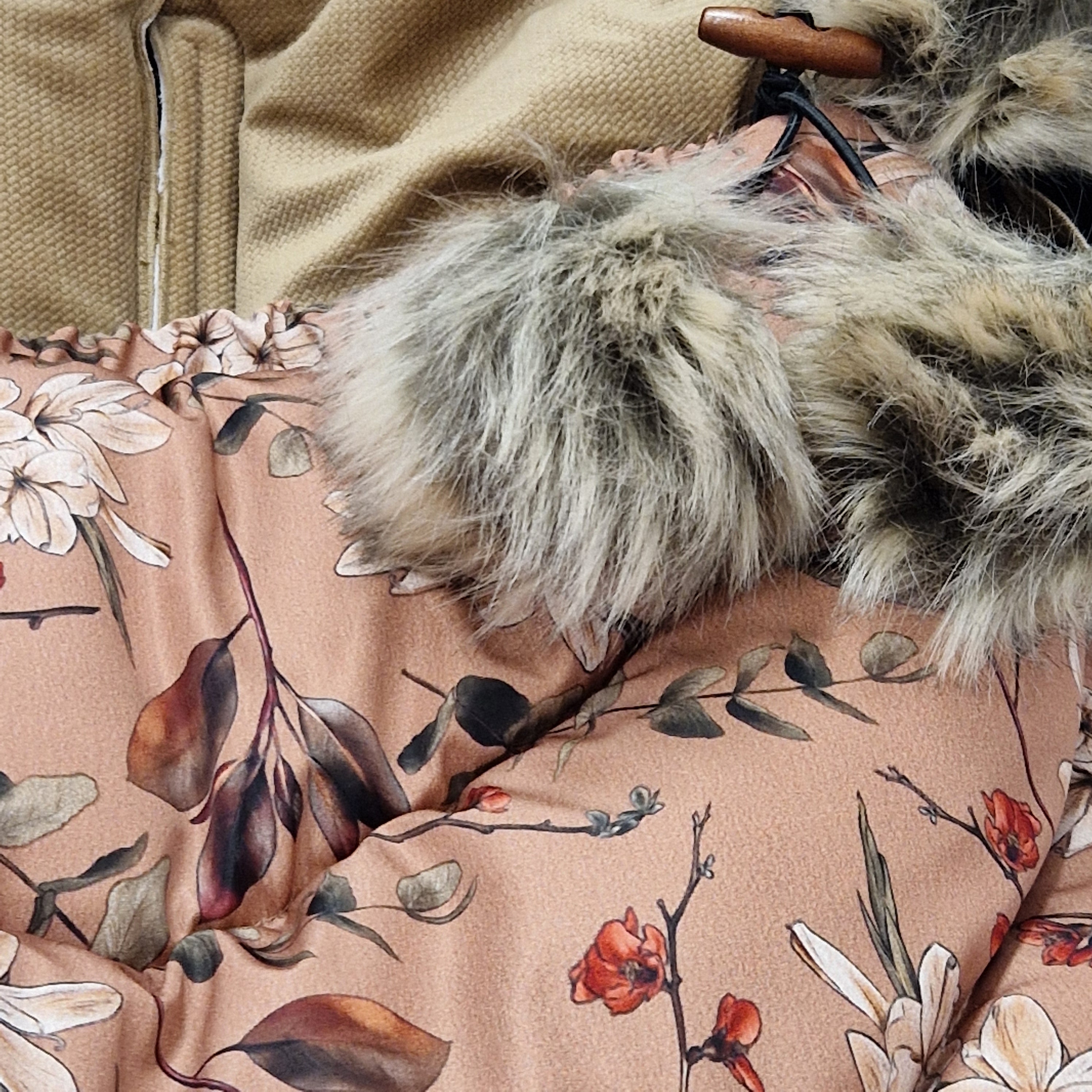 Winterfußsack inkl. Handmuff | Boho Bouquet