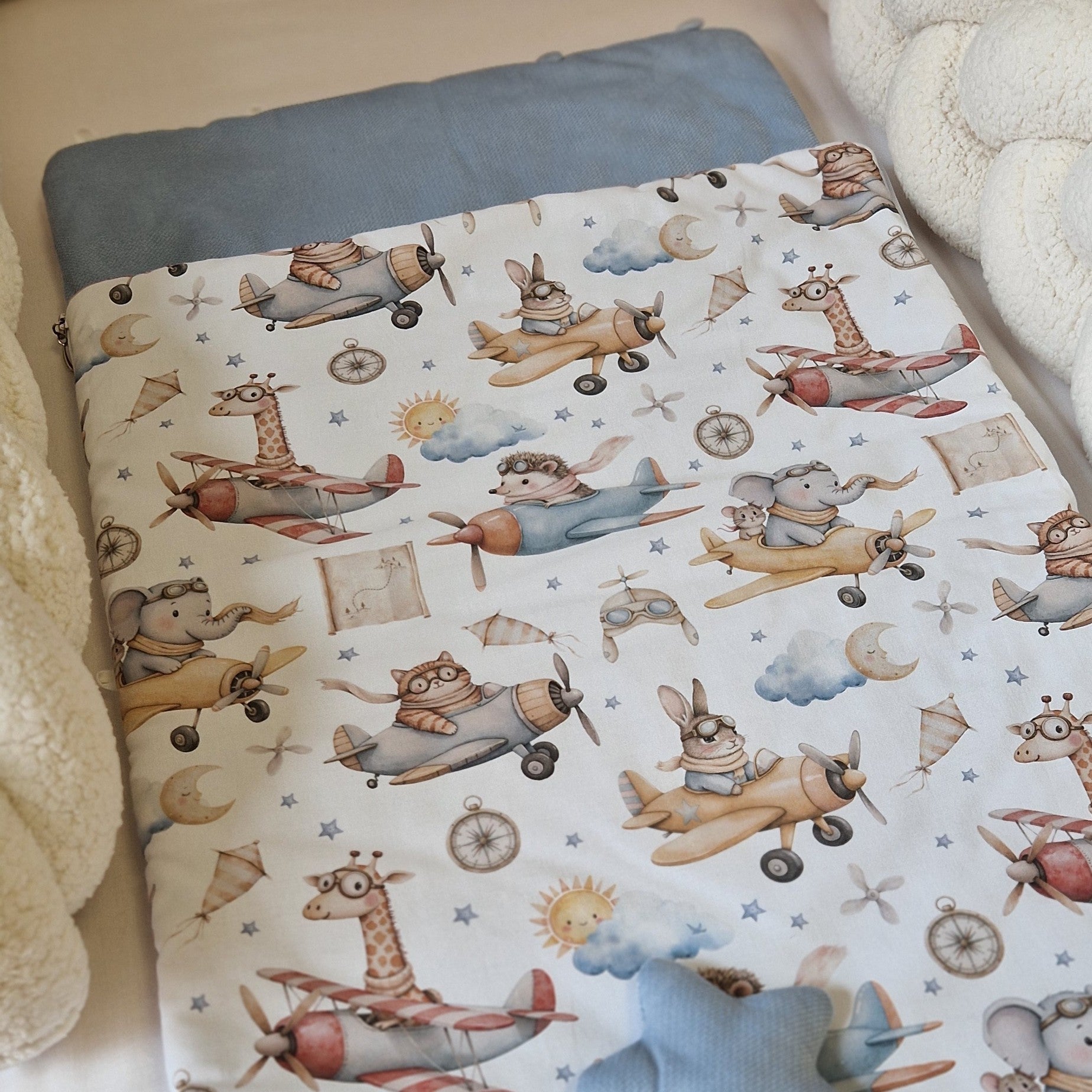 Luxus Babyschlafsack | Premium Baumwolle & Samt