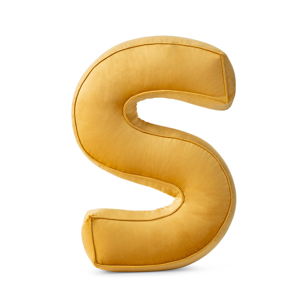 Dekokissen Buchstaben aus Samt
