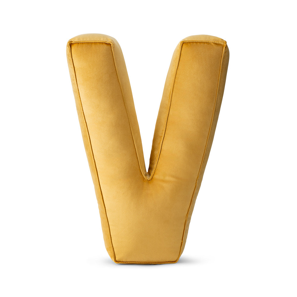 Dekokissen Buchstaben aus Samt