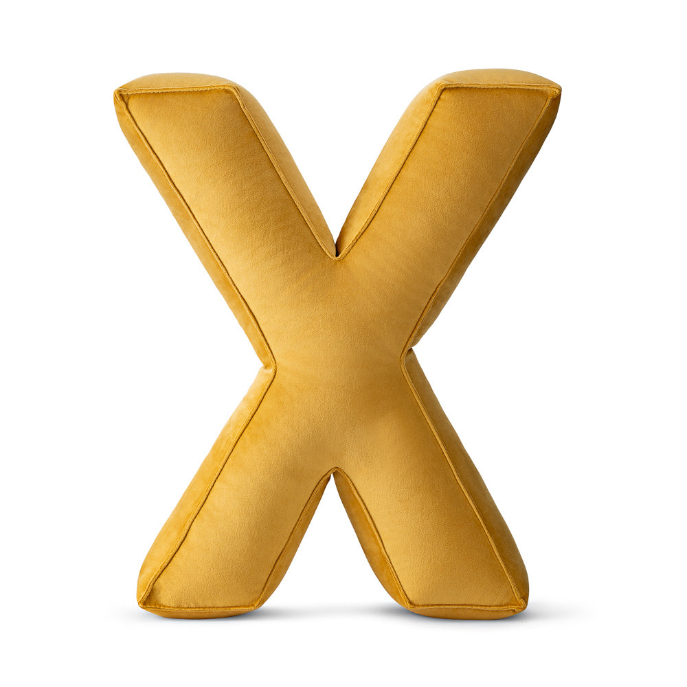 Dekokissen Buchstaben aus Samt