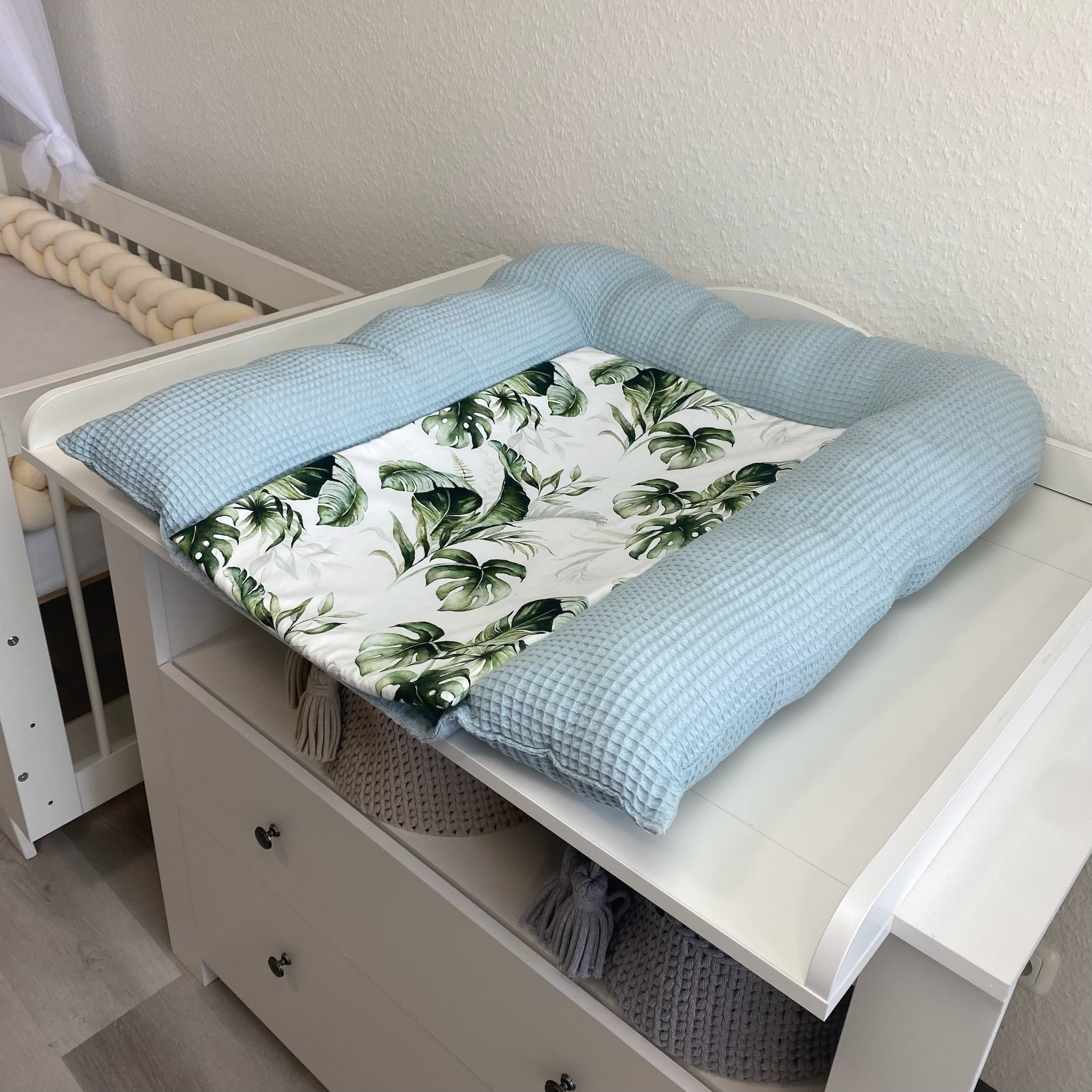 Wickelauflage | Waffelpique & Premium Baumwolle