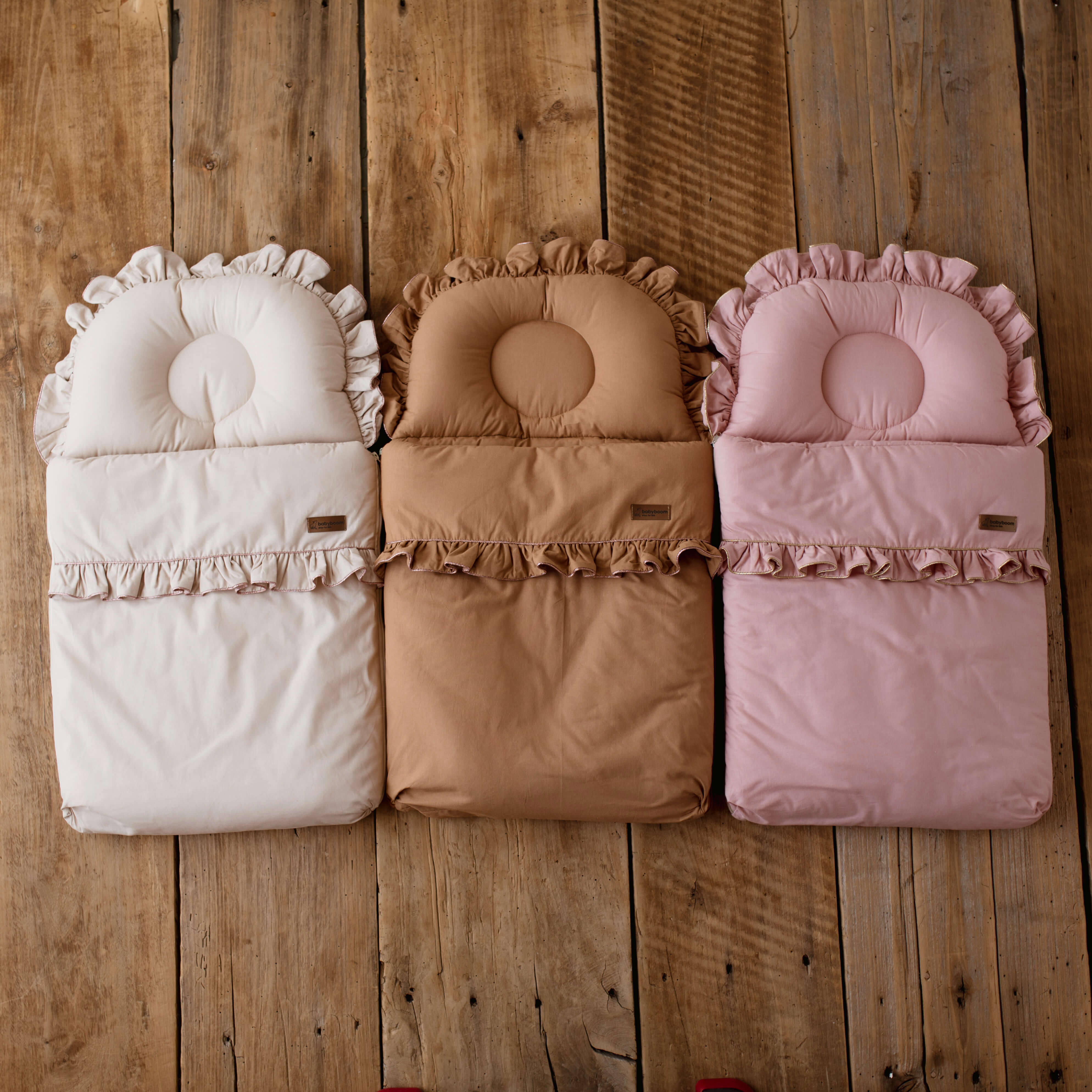 Premium Babyschlafsack SHINY mit Rüschen | Baumwolle