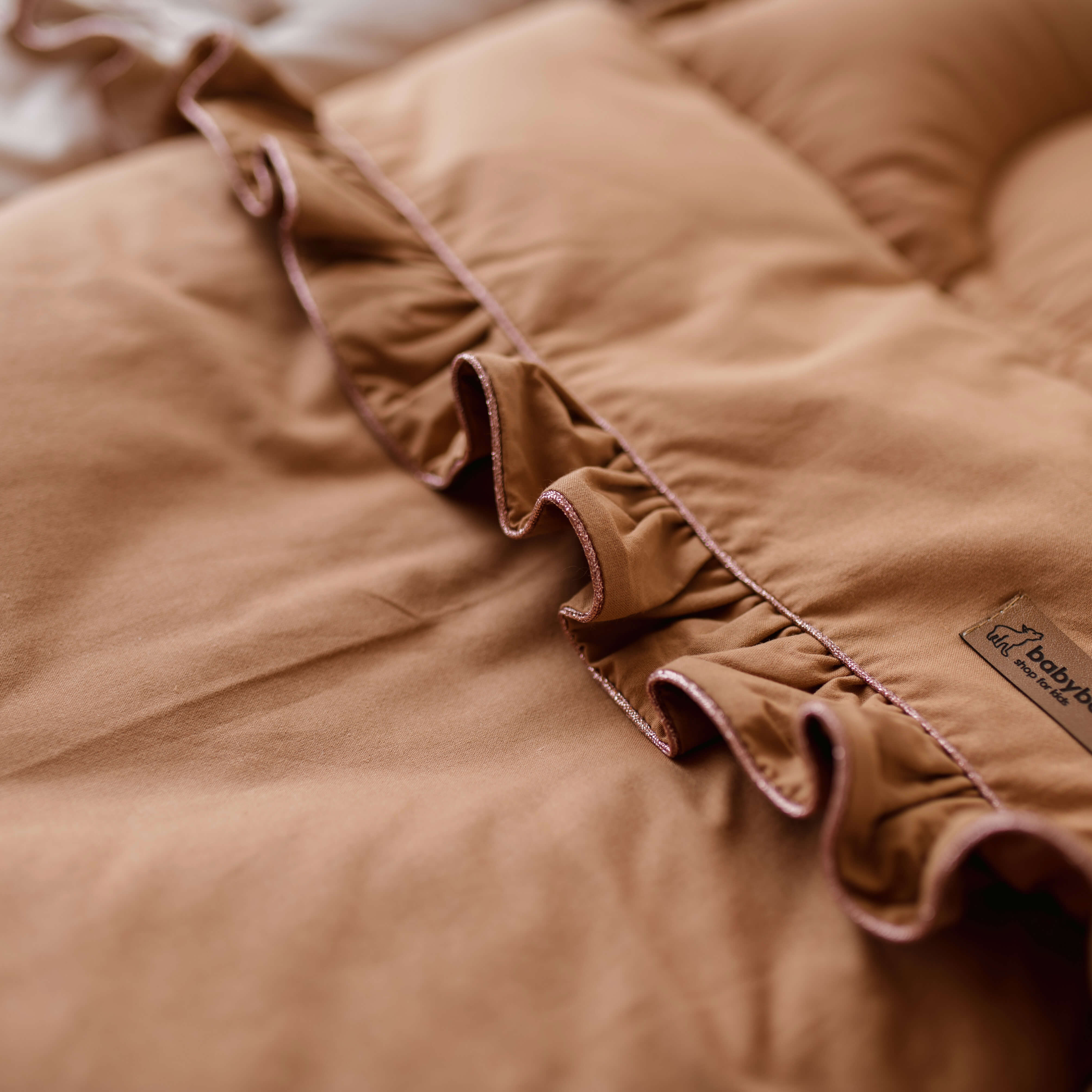 Premium Babyschlafsack SHINY mit Rüschen | Baumwolle