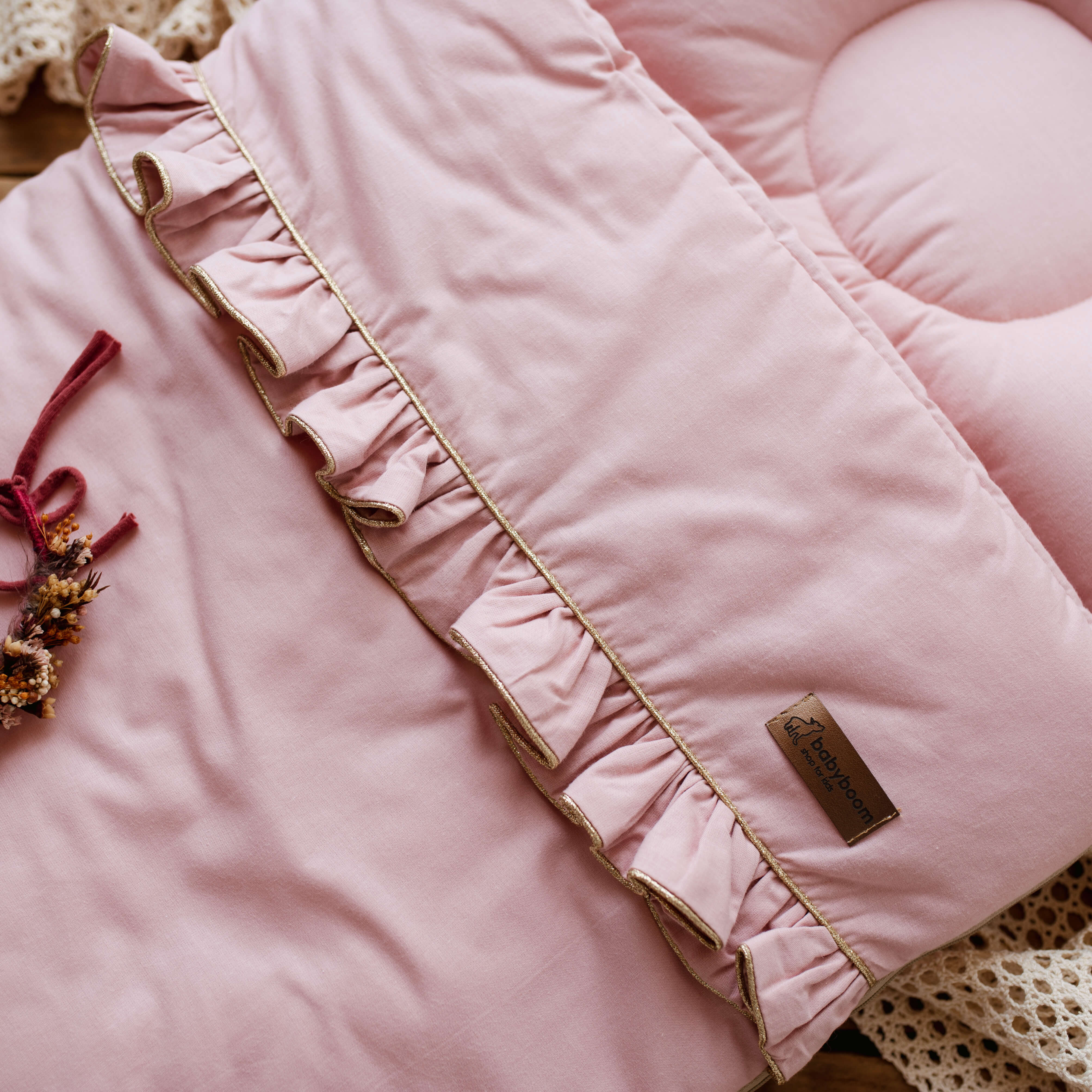 Premium Babyschlafsack SHINY mit Rüschen | Baumwolle