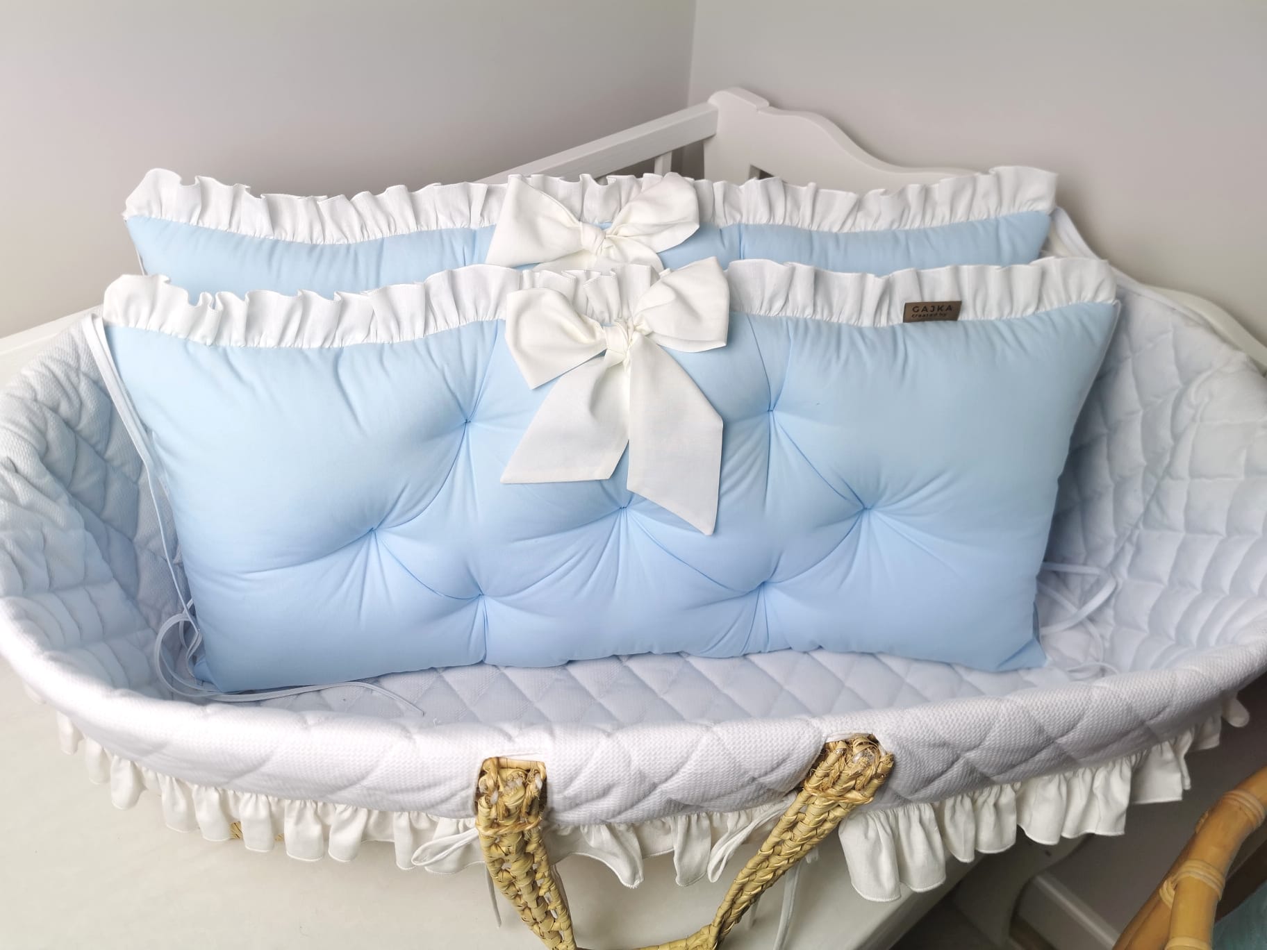 Luxus Bettumrandung mit Rüschen | Premium Baumwolle