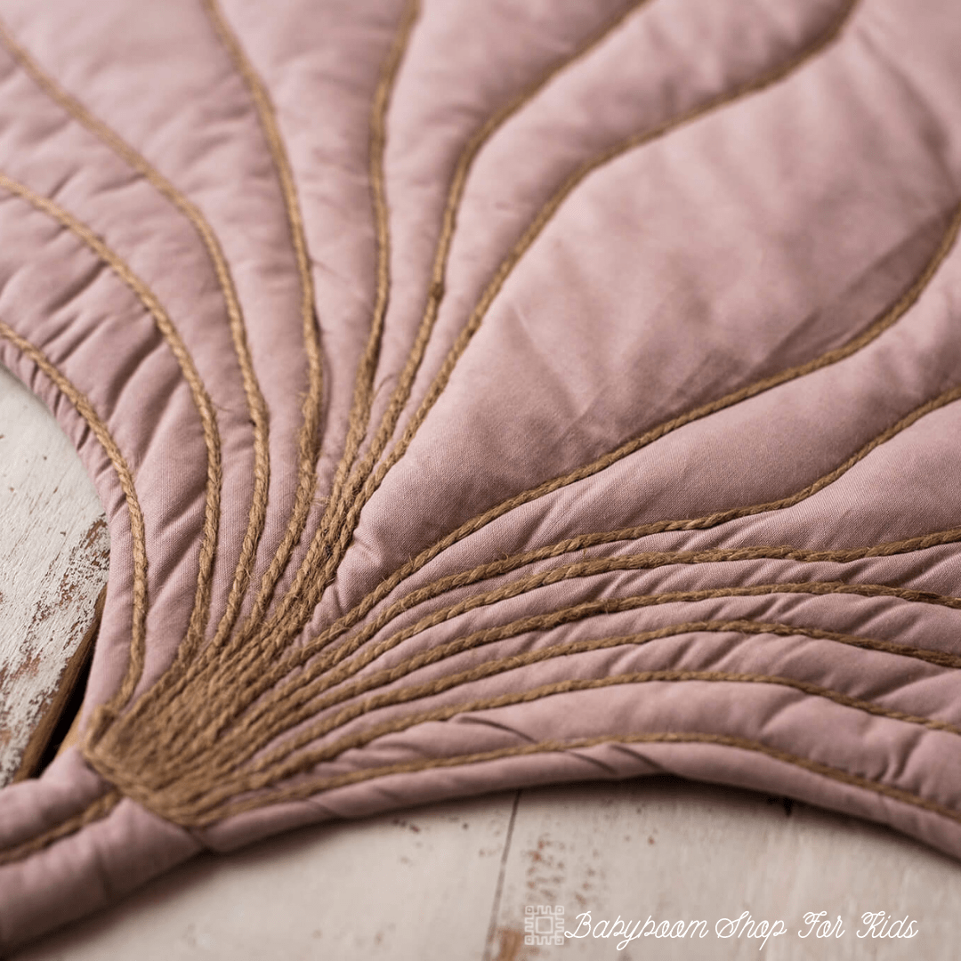 Spielmatte | Krabbeldecke | Dekoration "Ginkgoblatt" | Baumwolle - Gr. XL