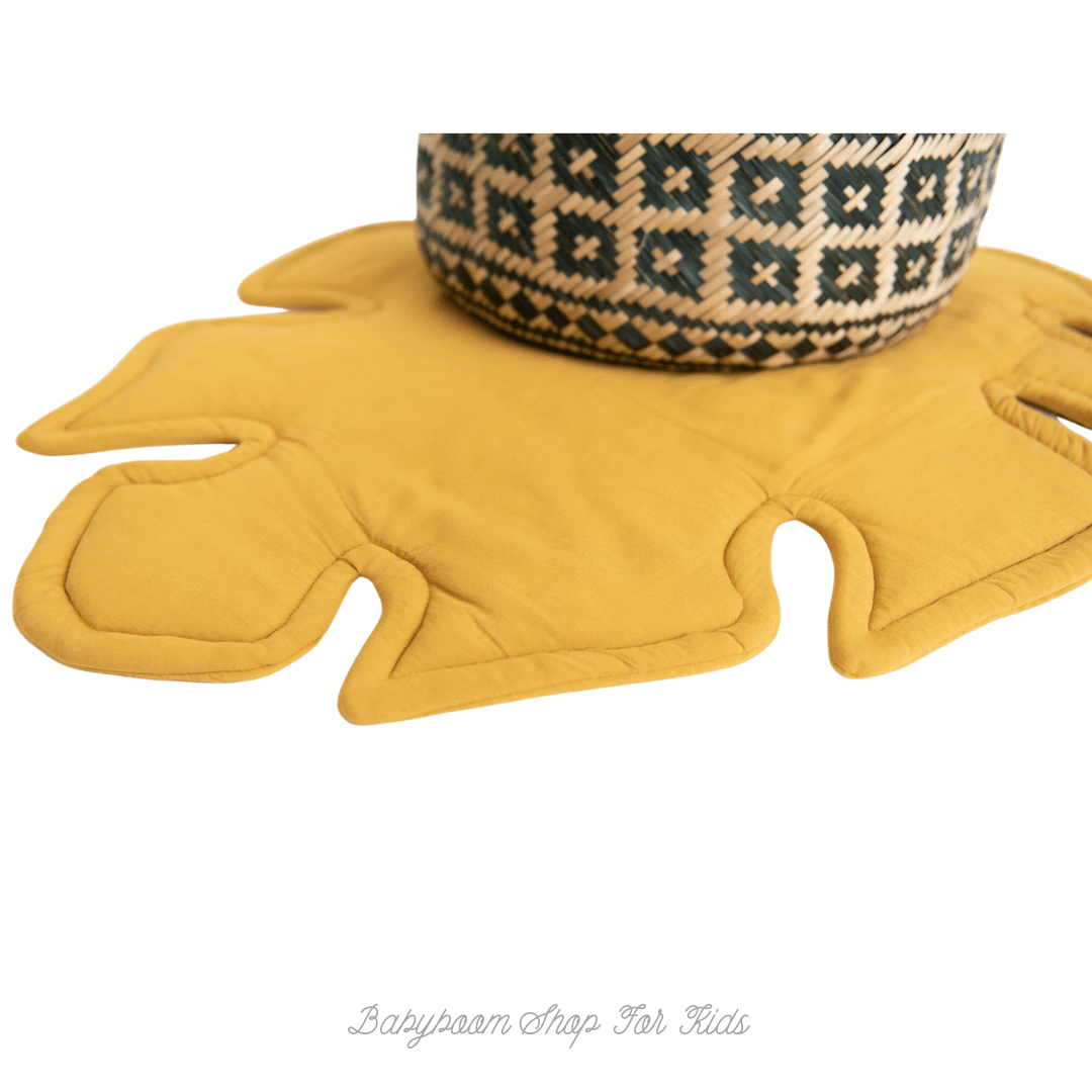 Spielmatte | Krabbeldecke | Dekoration "Monsterblatt" | Baumwolle - Gr. L & XL