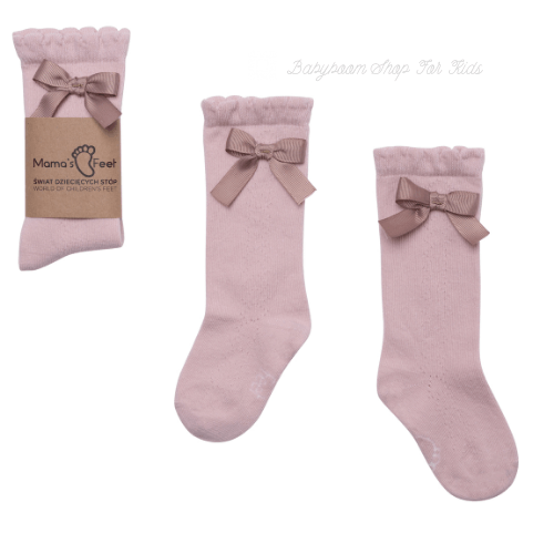 Süße Kniestrümpfe mit Schleife