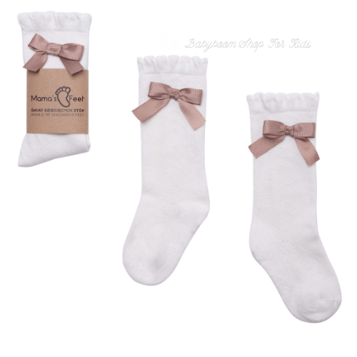 Kniestrümpfe mit Schleifen