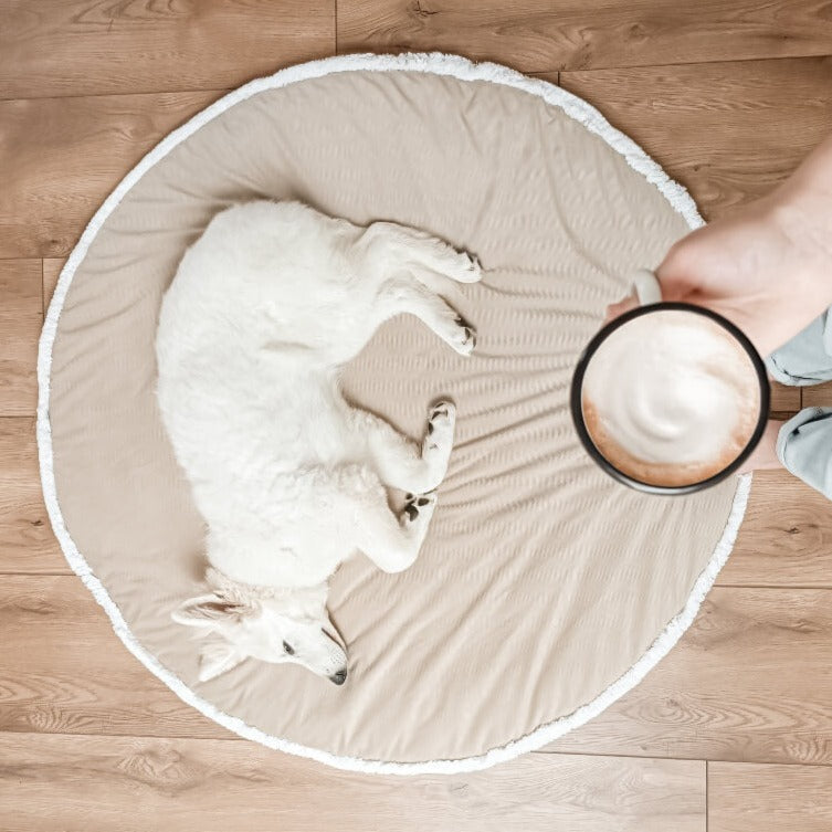 Luxus Spielmatte "Gajka" mit Fransen | Samt