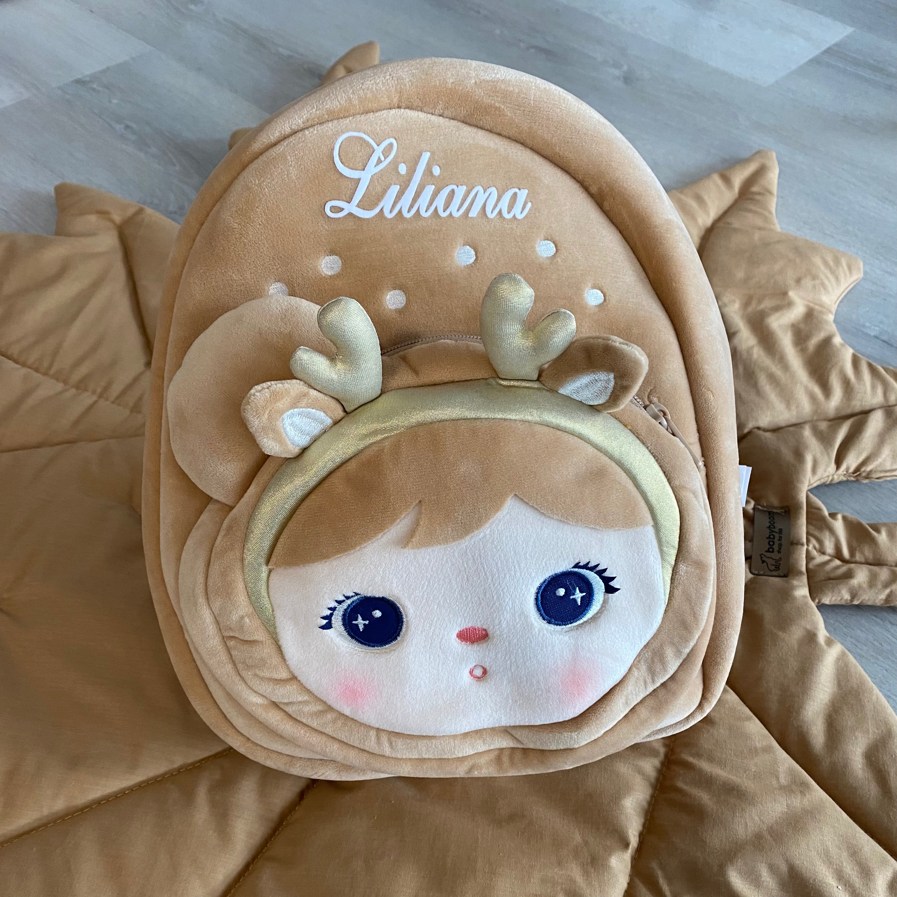 Personalisierter Stoff-Rucksack | Reh