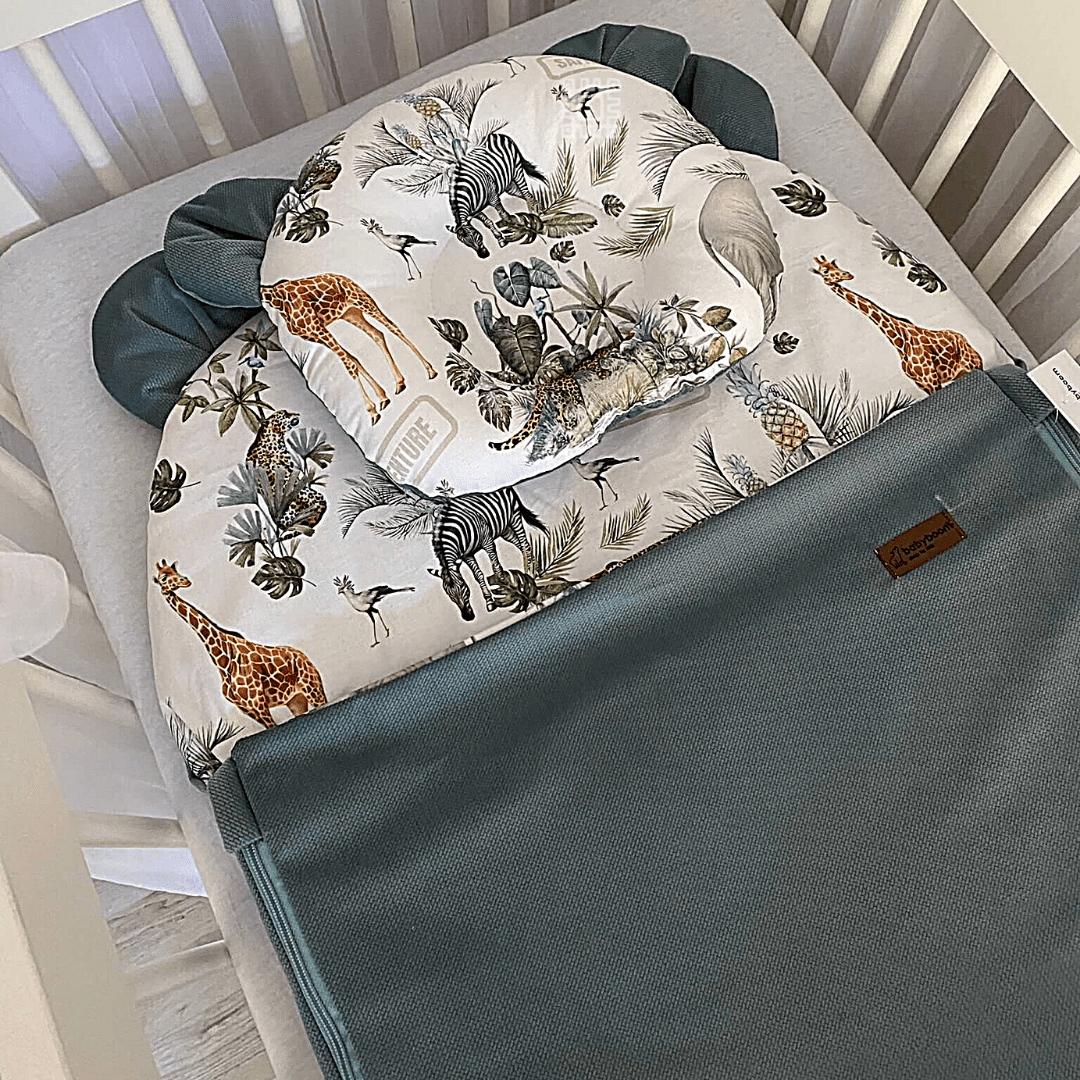 Schlafsack 50x100 cm aus Premium Baumwolle und Samt-Stoff, handmade, babyboom shop for kids