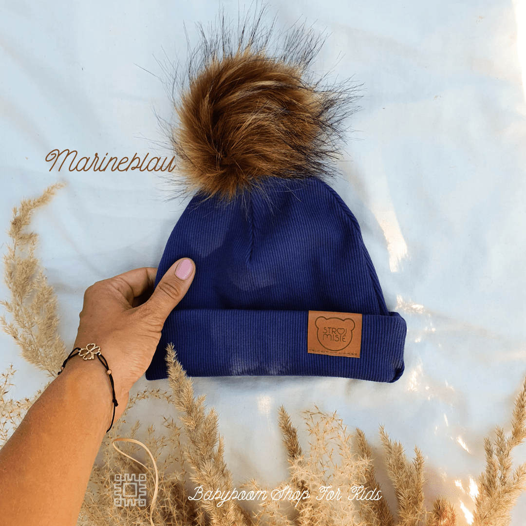 Wintermütze mit Loop aus Baumwolle | Wintermütze | Mehrere Farben & Größen