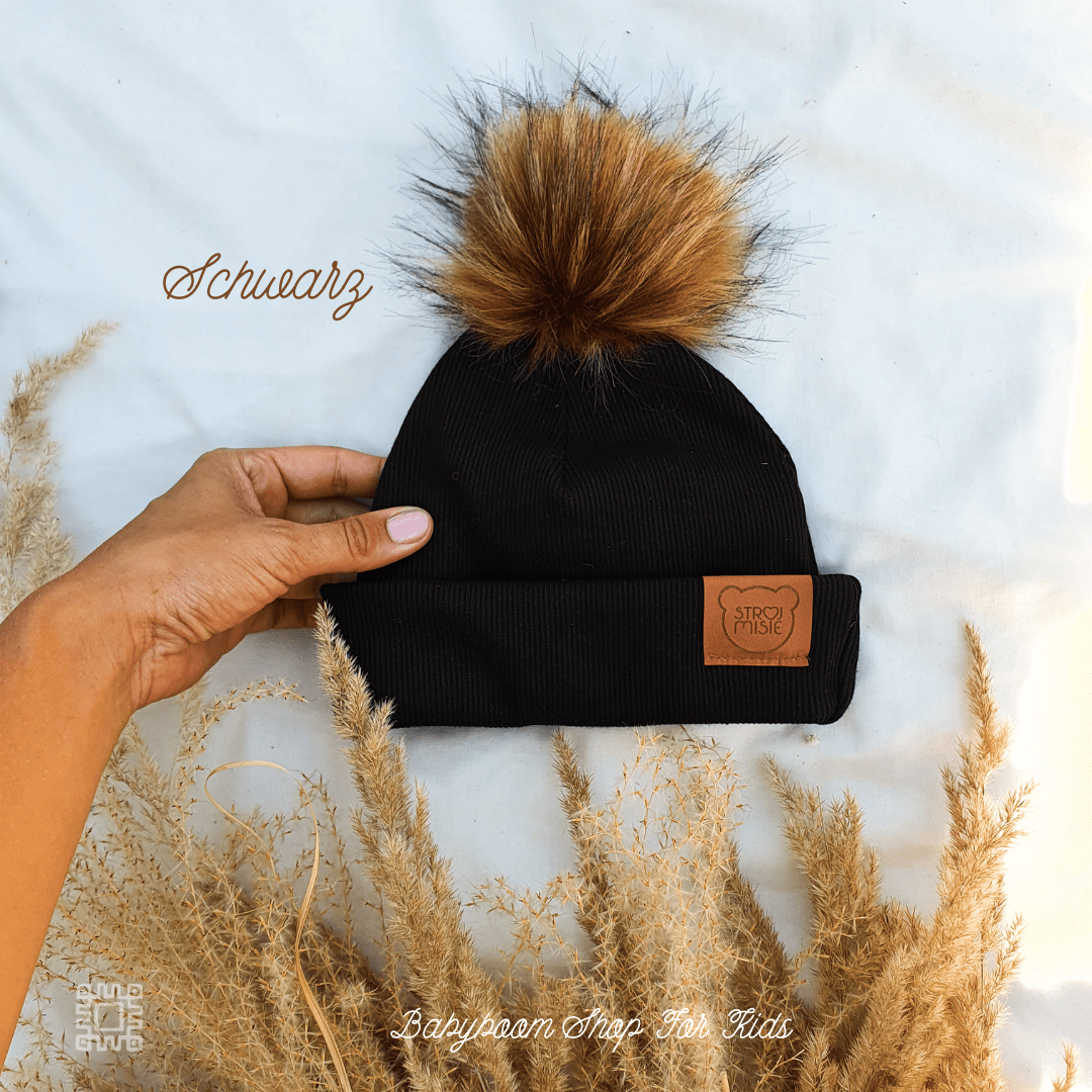 Wintermütze mit Loop aus Baumwolle | Wintermütze | Mehrere Farben & Größen