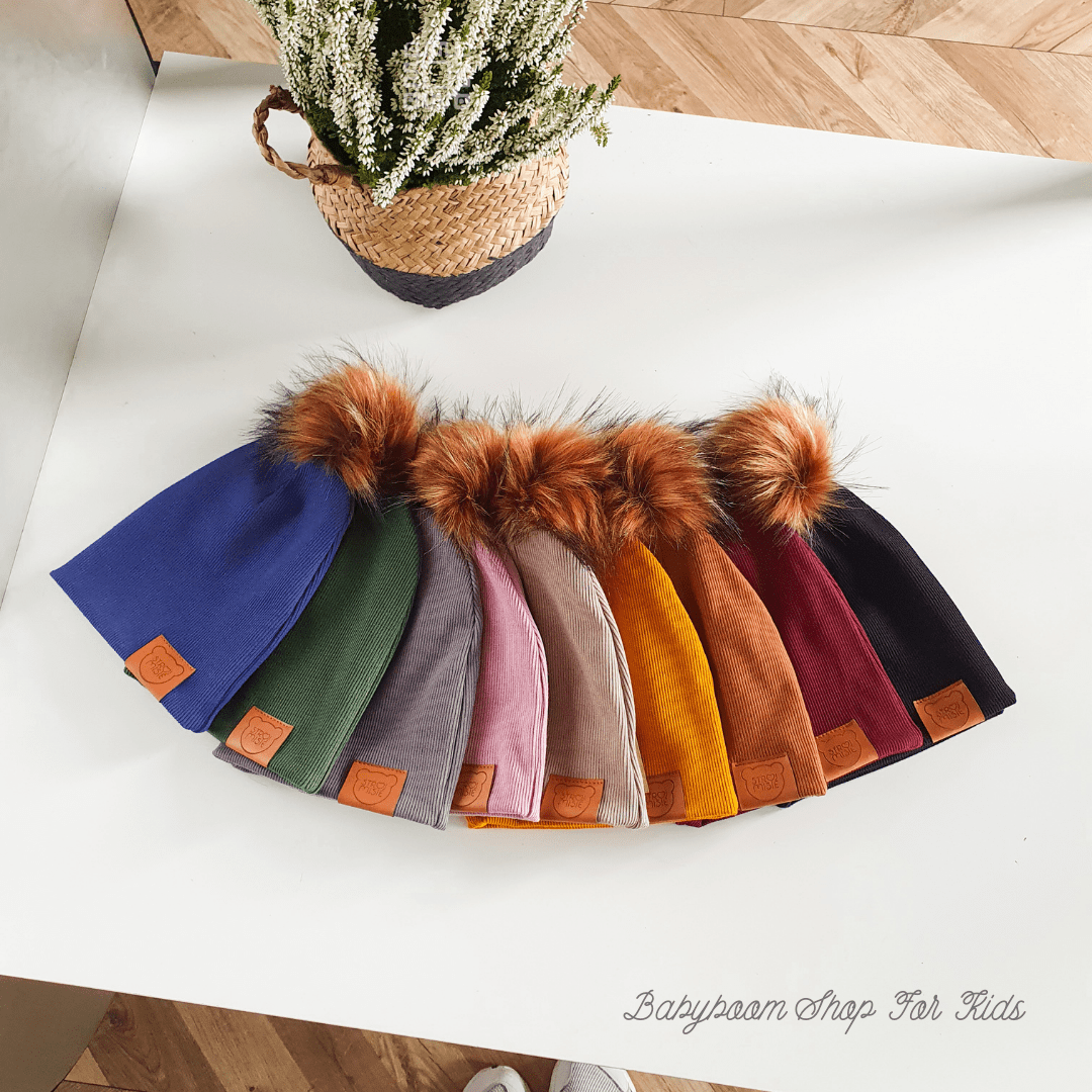 Wintermütze mit Loop aus Baumwolle | Wintermütze | Mehrere Farben & Größen