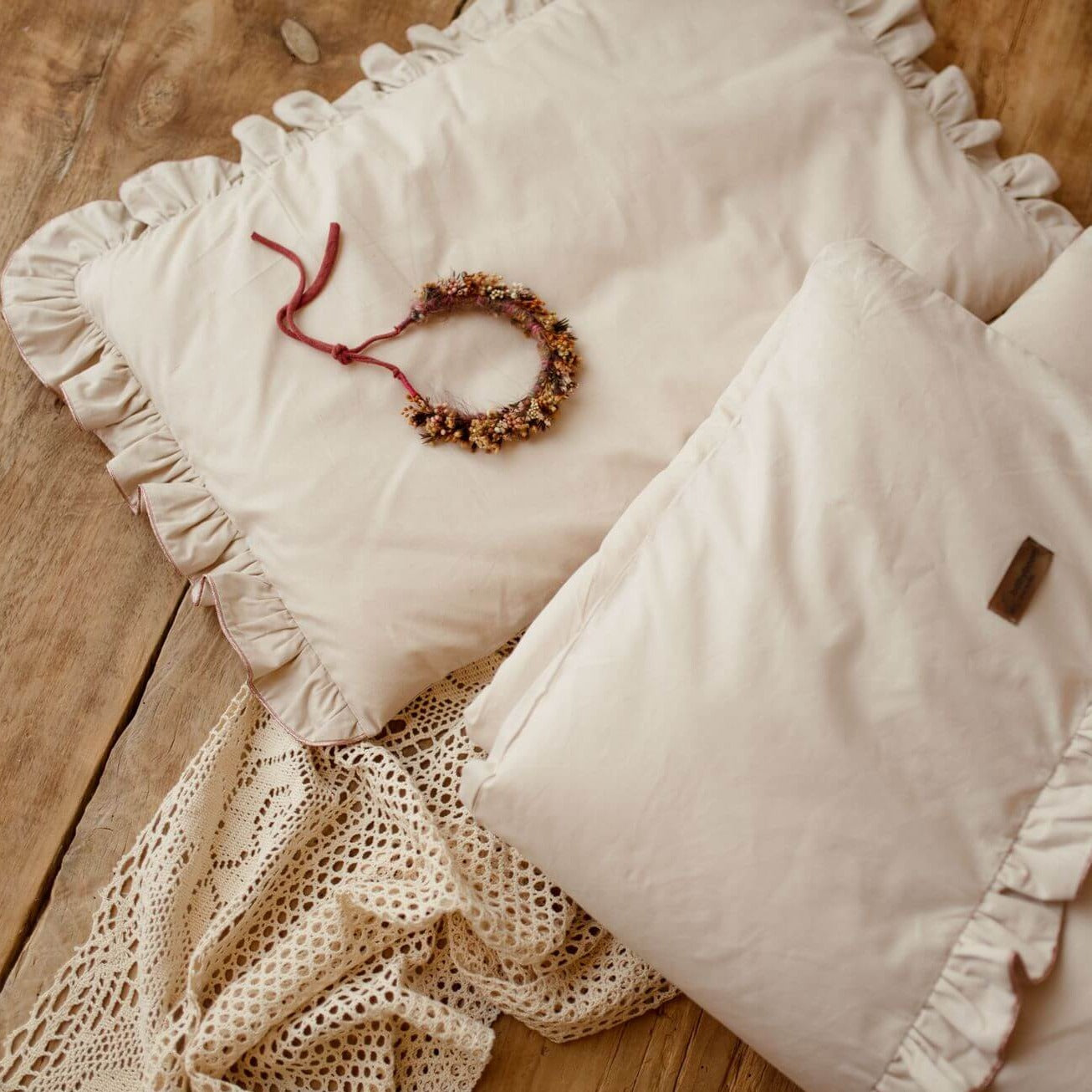 Bettwäsche SHINY mit Rüschen | Baumwolle