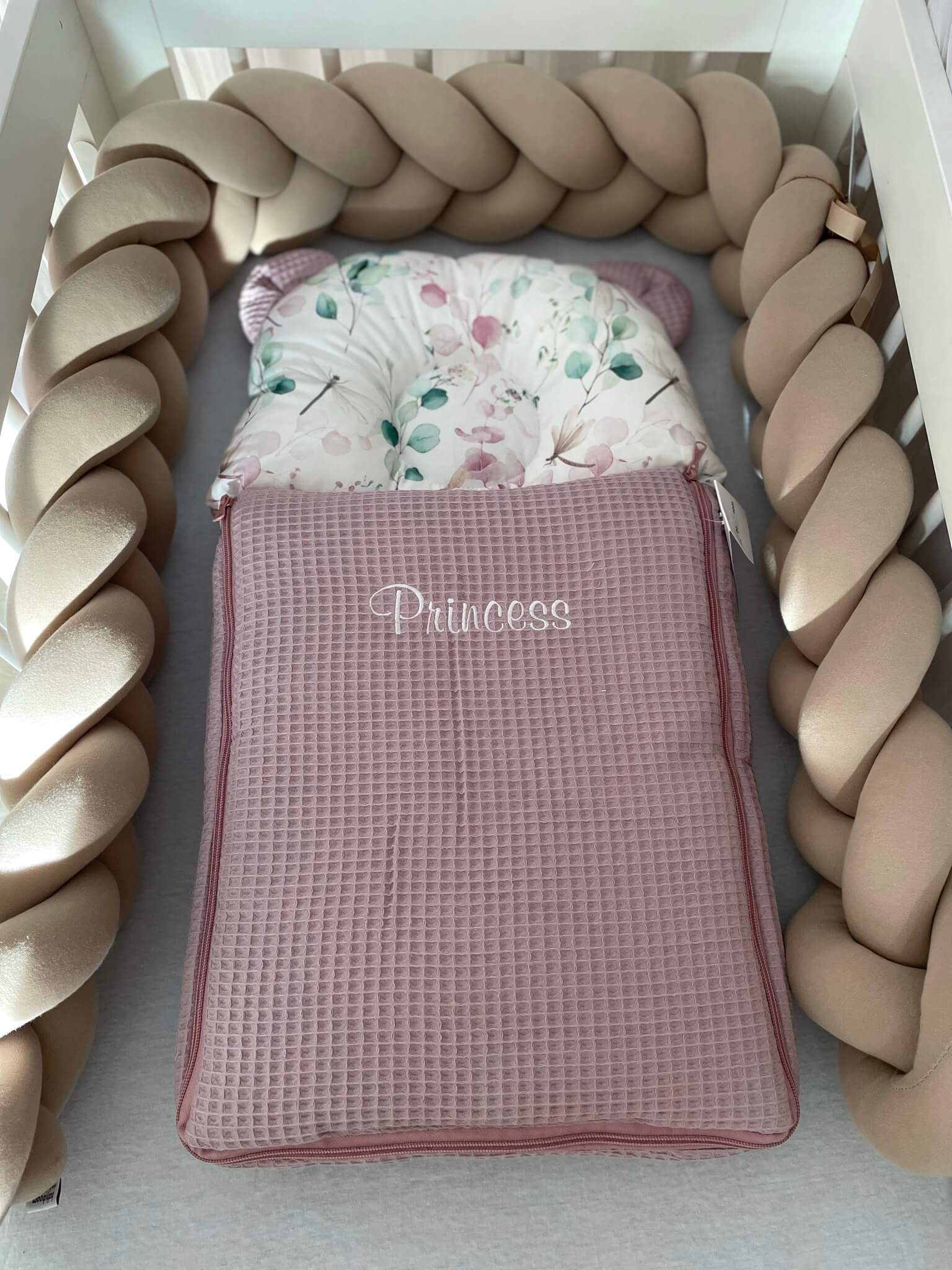 Babyschlafsack mit Bärenohren | Premium Baumwolle & Waffelpique