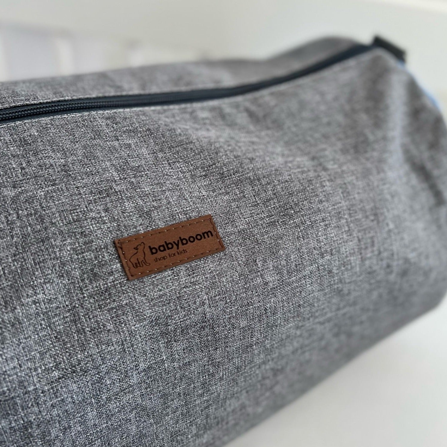 Flacher Schlafsack inkl. Kissen mit Bärenohren & Tasche | Premium Baumwolle & Waffelpique