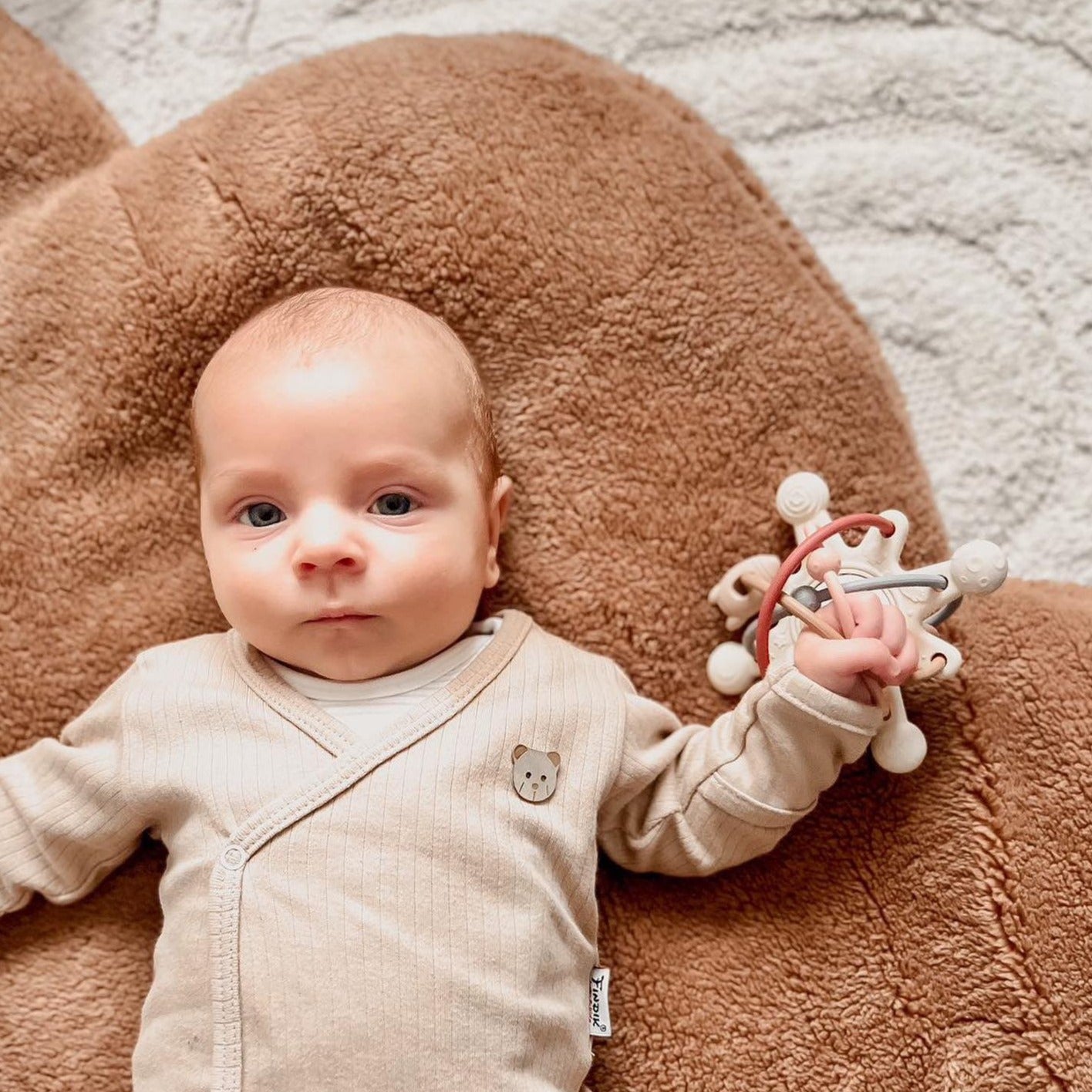 Spielmatte | Krabbeldecke | Dekoration "Wolke" | Teddy-Stoff