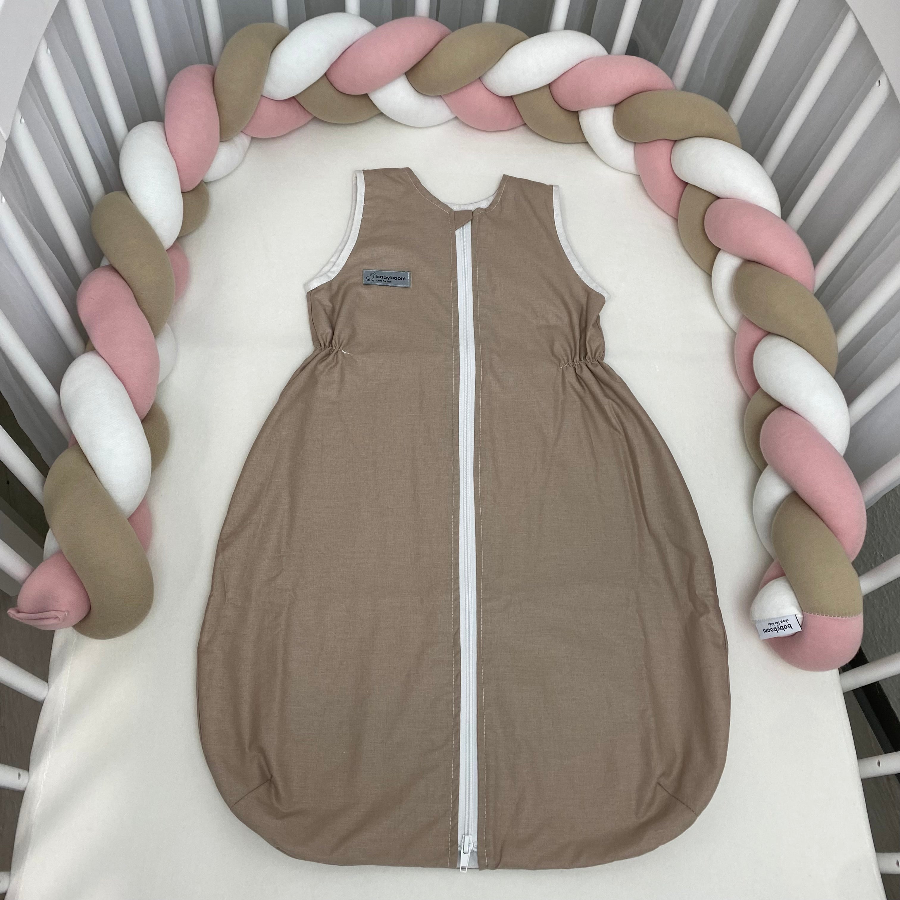 Schlummersack | Schlafsack in Birnenform | Premium Baumwolle einfarbig