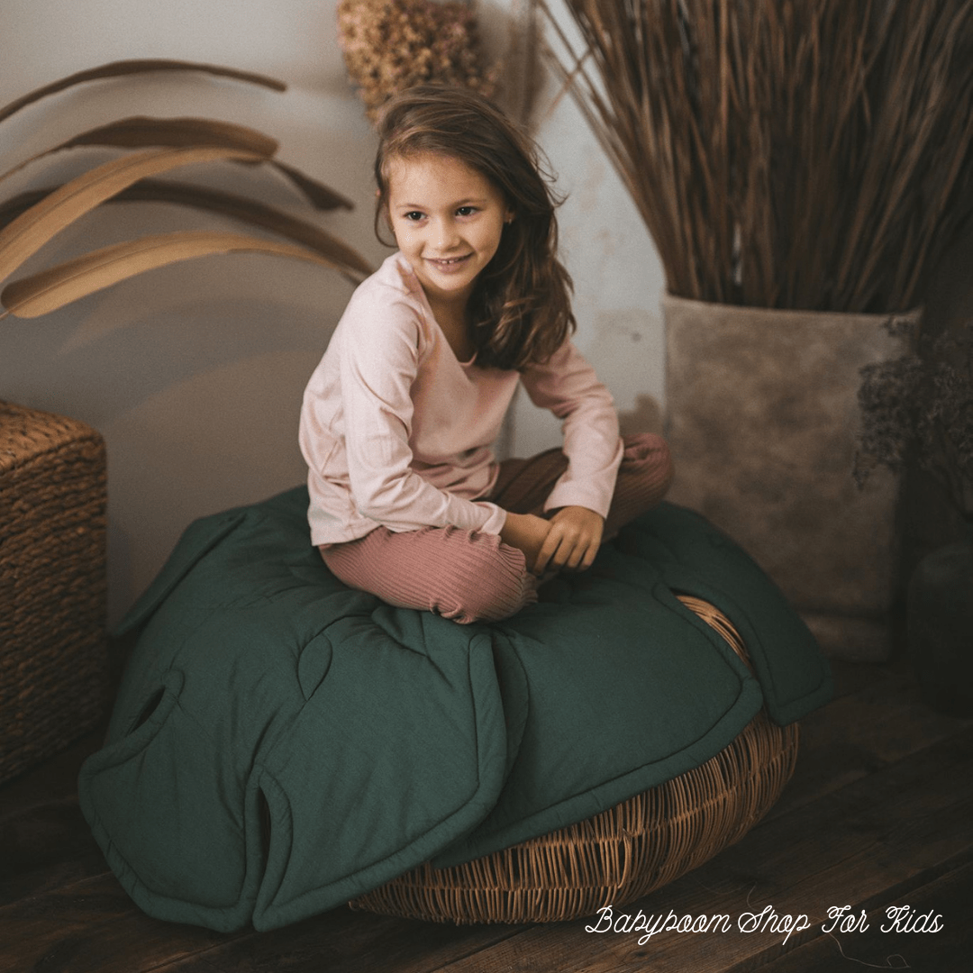 Spielmatte | Krabbeldecke | Dekoration "Monsterblatt" | Baumwolle - Gr. L & XL