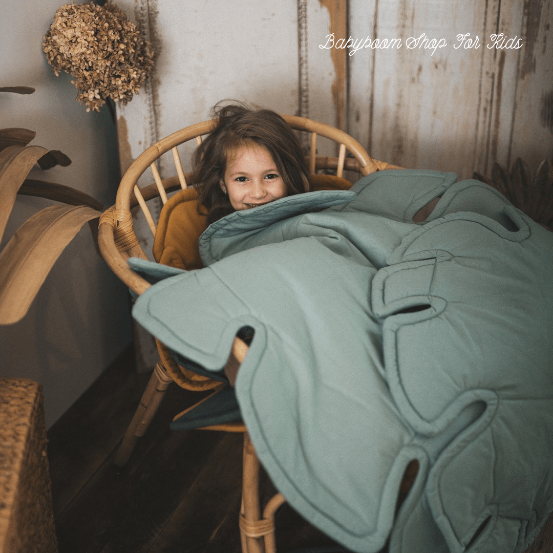 Spielmatte | Krabbeldecke | Dekoration "Monsterblatt" | Baumwolle - Gr. L & XL