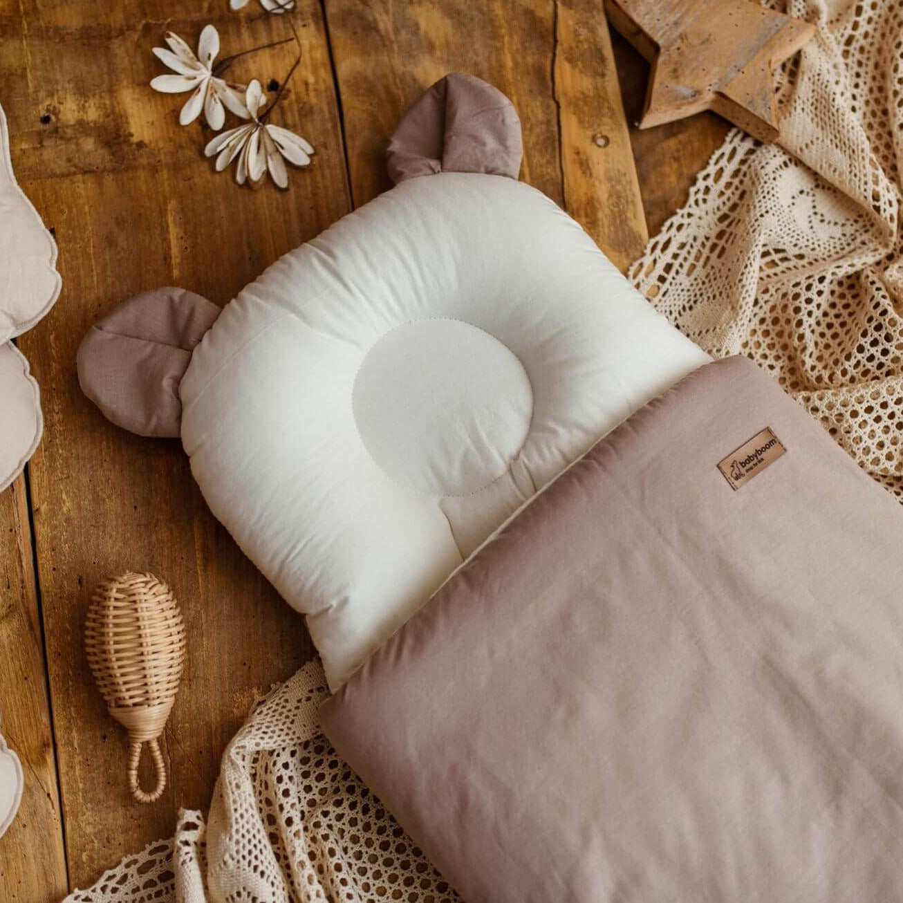 Babyschlafsack mit Bärenohren | Baumwolle