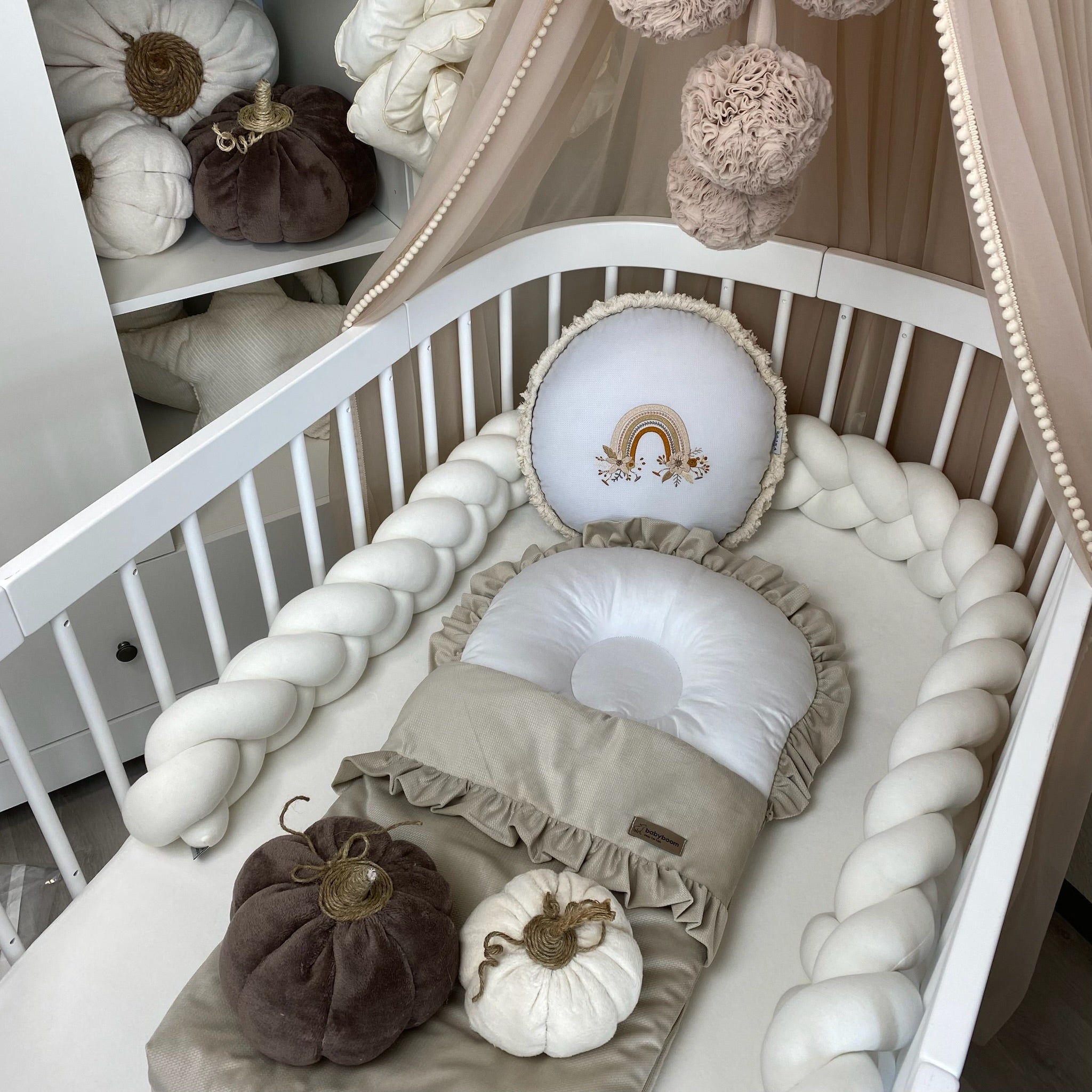 Babyschlafsack mit Rüschen | Baumwolle & Samt