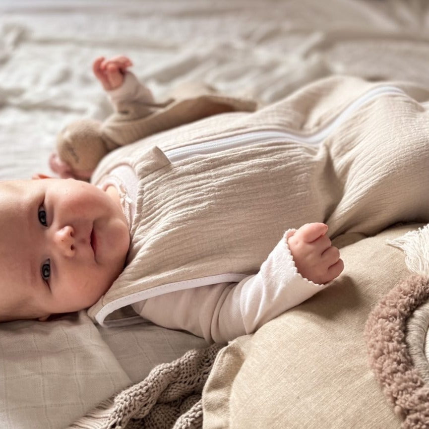 Schlummersack für Baby & Kleinkind in Birnenform | Musselinstoff | SOFORTKAUF