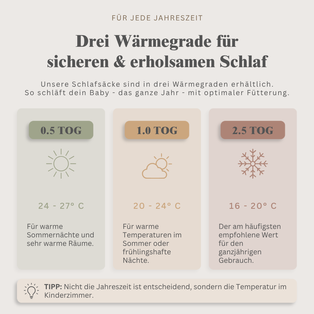 Babyschlafsack mit Bärenohren | Baumwolle