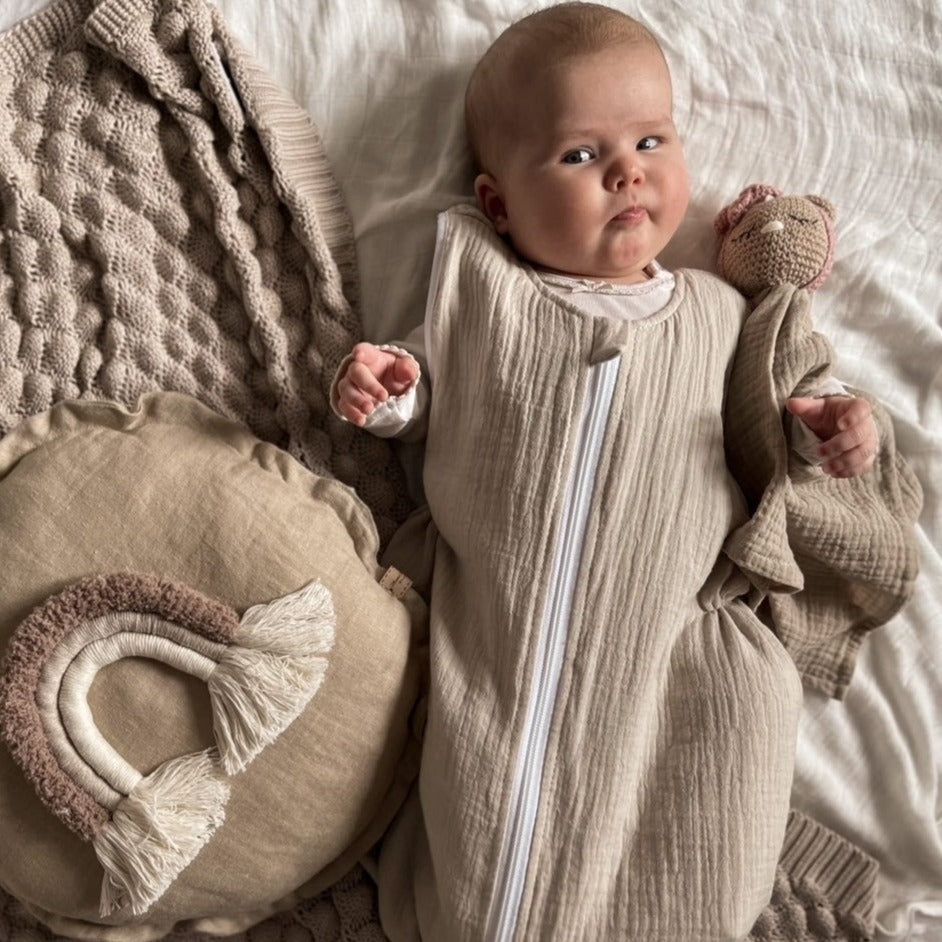 Schlummersack für Baby & Kleinkind in Birnenform | Musselinstoff