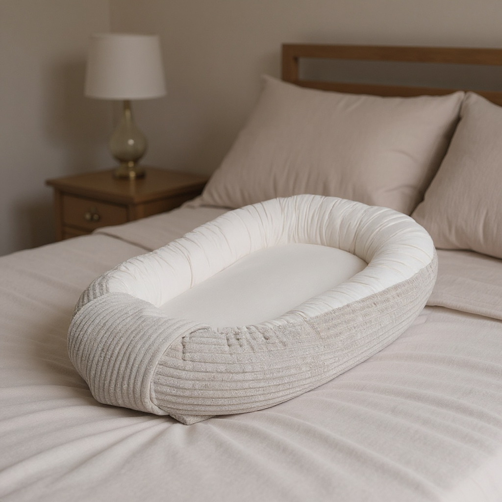 Babynestchen aus Baumwolle & Cord | Beige