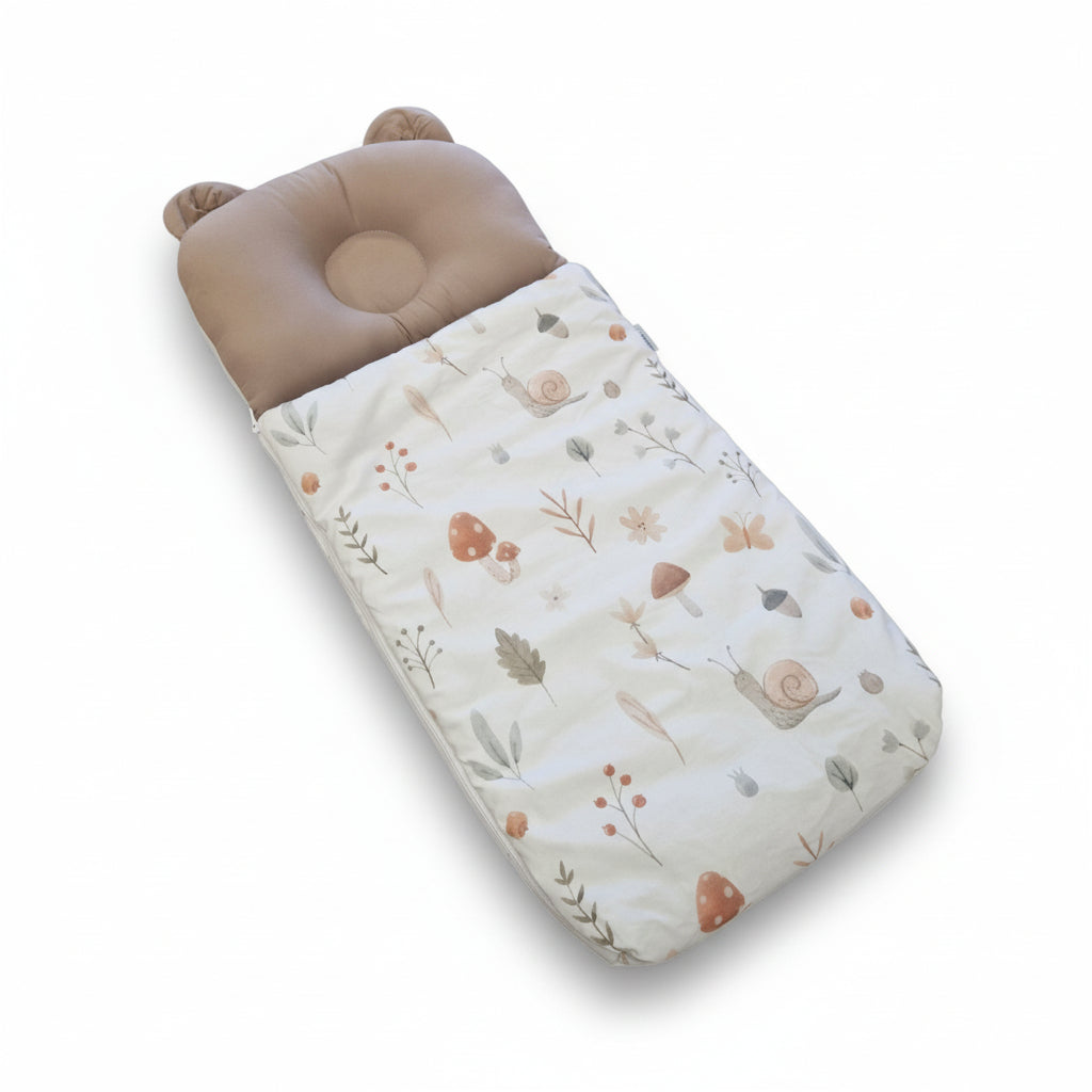 Babyschlafsack mit Bärenohren | Premium Baumwolle