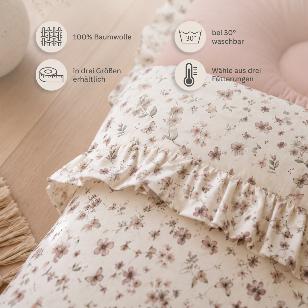Babyschlafsack mit Rüschen | Premium Baumwolle