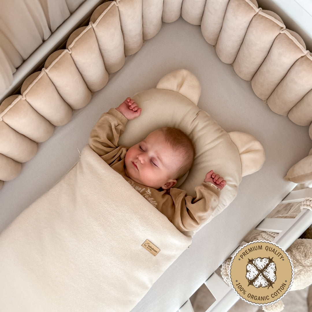 Babyschlafsack aus Bio-Baumwolle und Plüsh-Stoff von Babyboom Shop For Kids