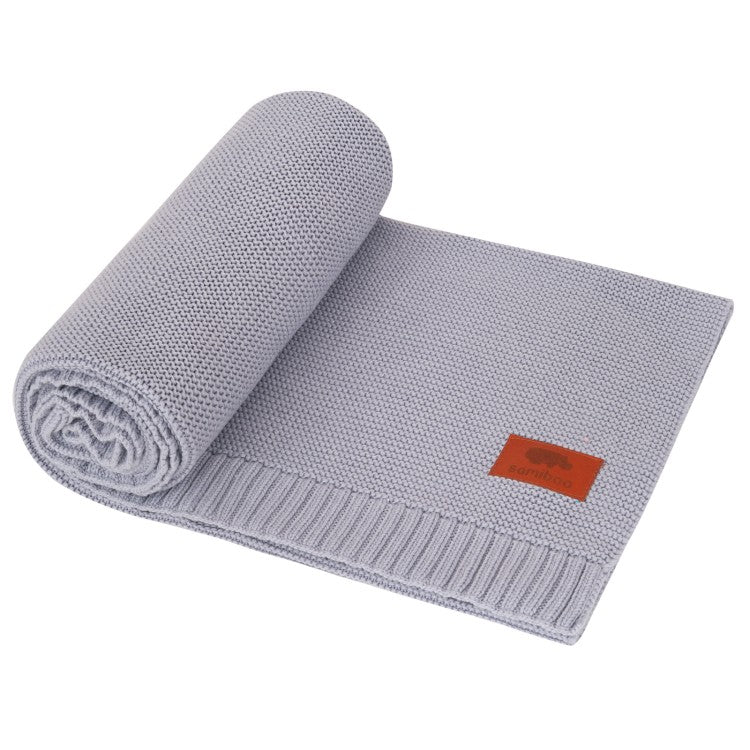 Strickdecke | Grau