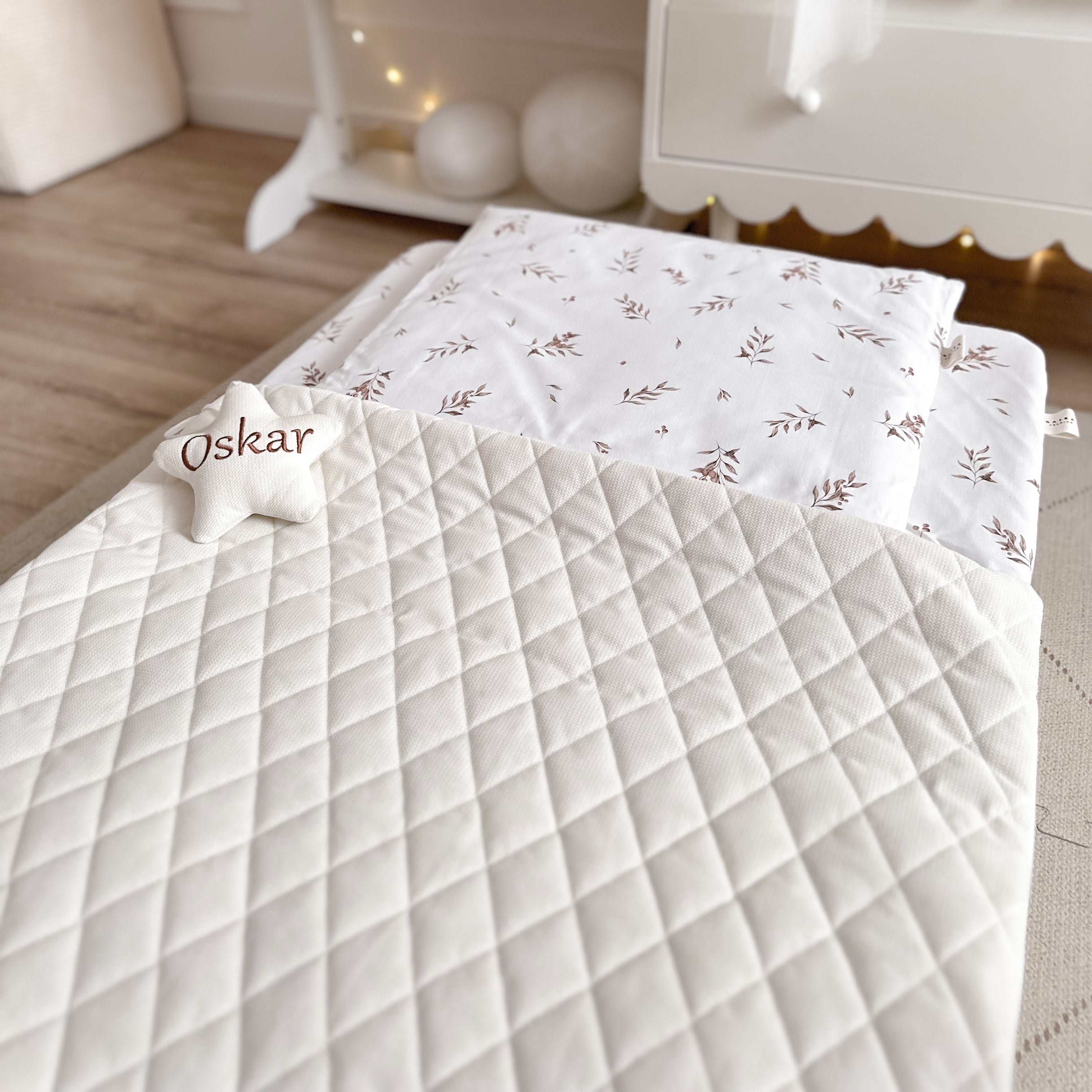 Luxus Kinderschlafsack Set "Gajka" | Premium Baumwolle & Samt