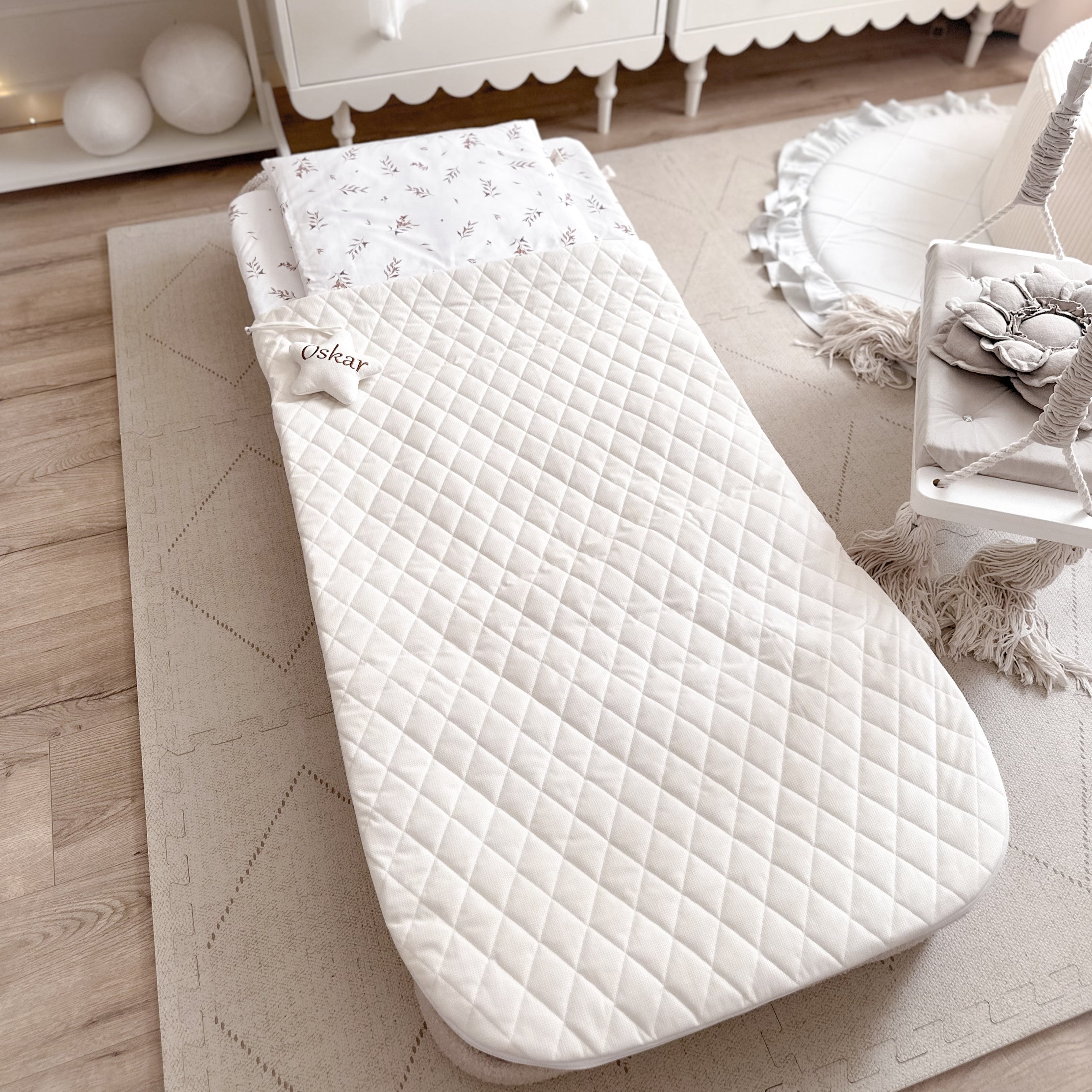 Luxus Kinderschlafsack Set "Gajka" | Premium Baumwolle & Samt