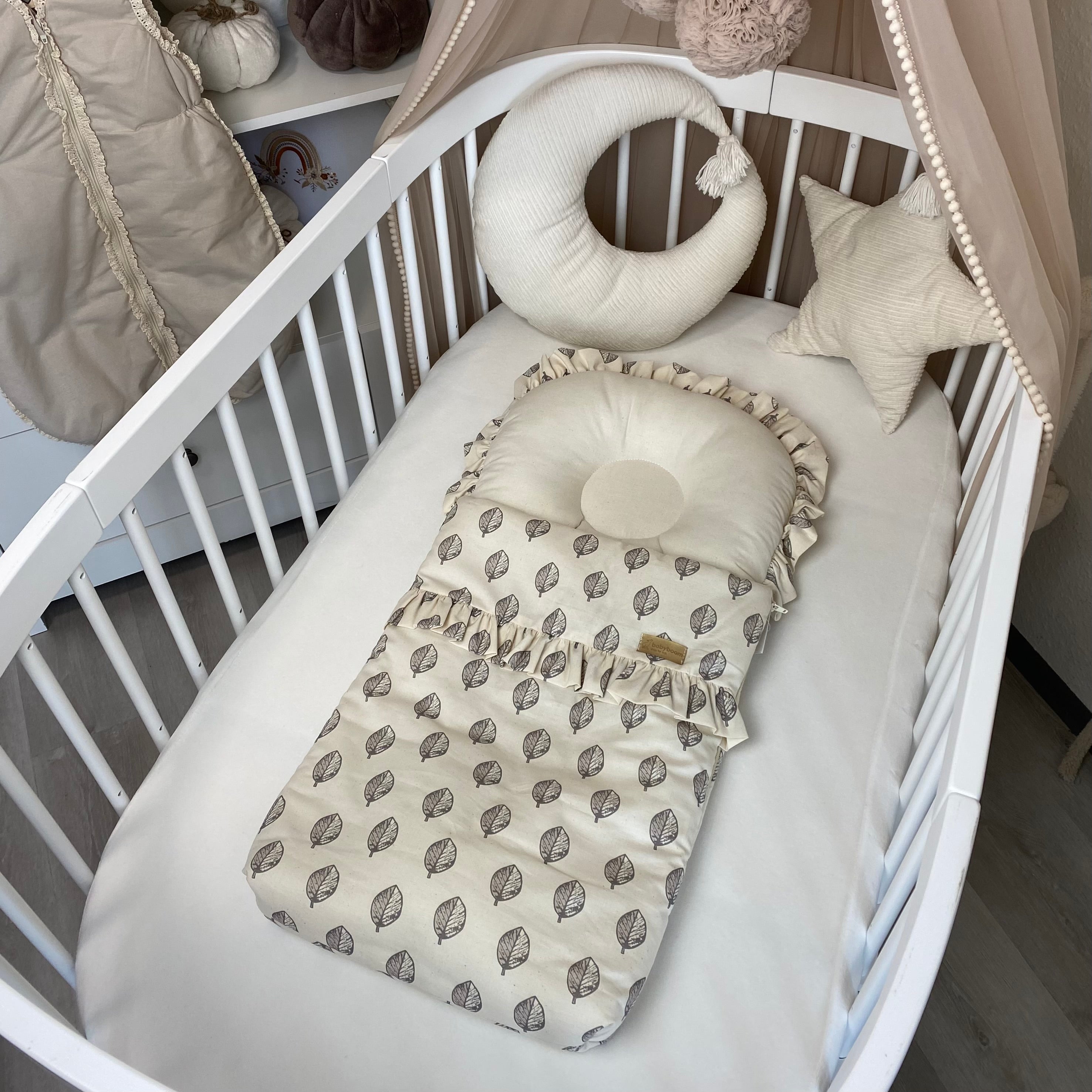 Babyschlafsack mit Rüschen ORGANIC | ORGANISCHE BIO-BAUMWOLLE