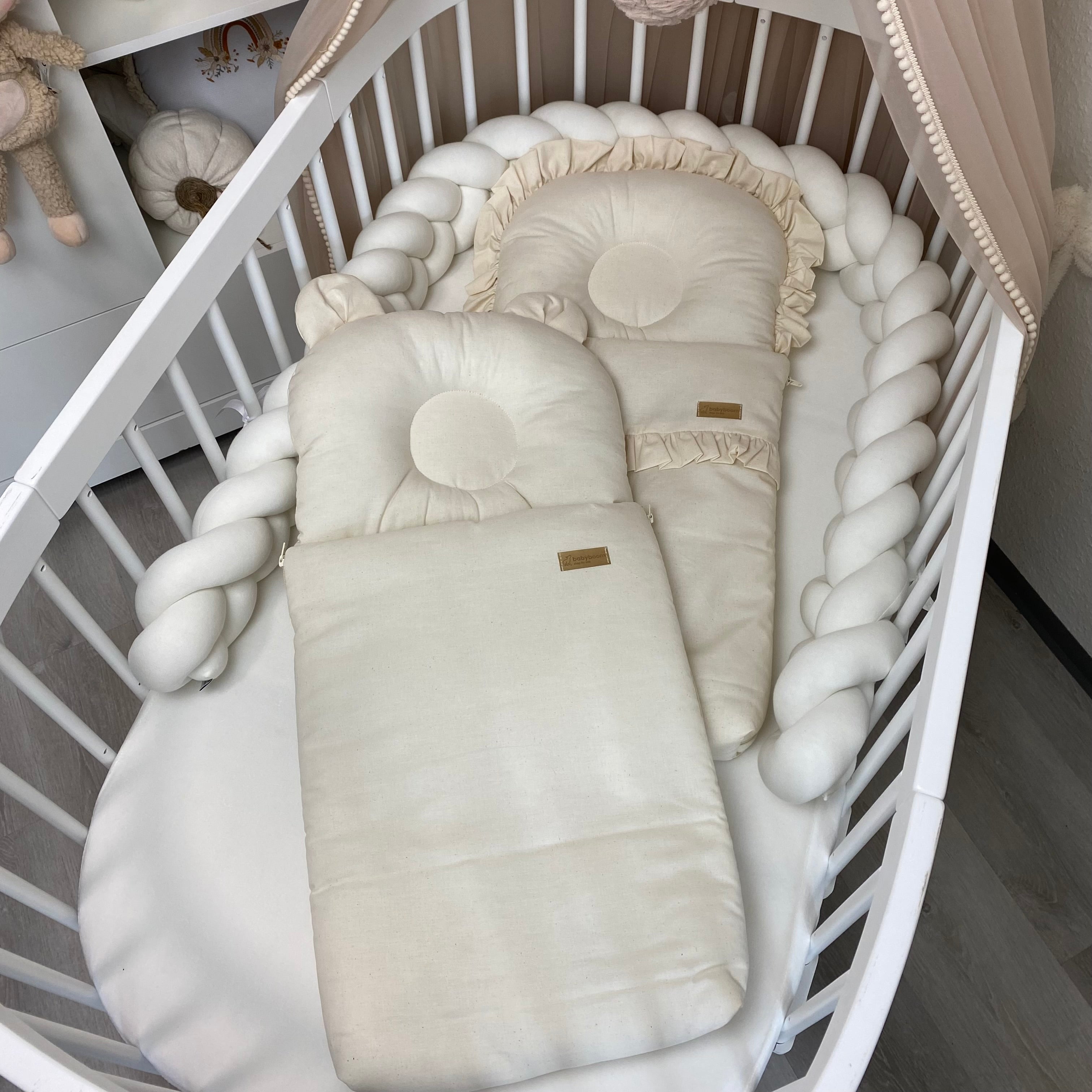 Babyschlafsack mit Rüschen ORGANIC | ORGANISCHE BIO-BAUMWOLLE