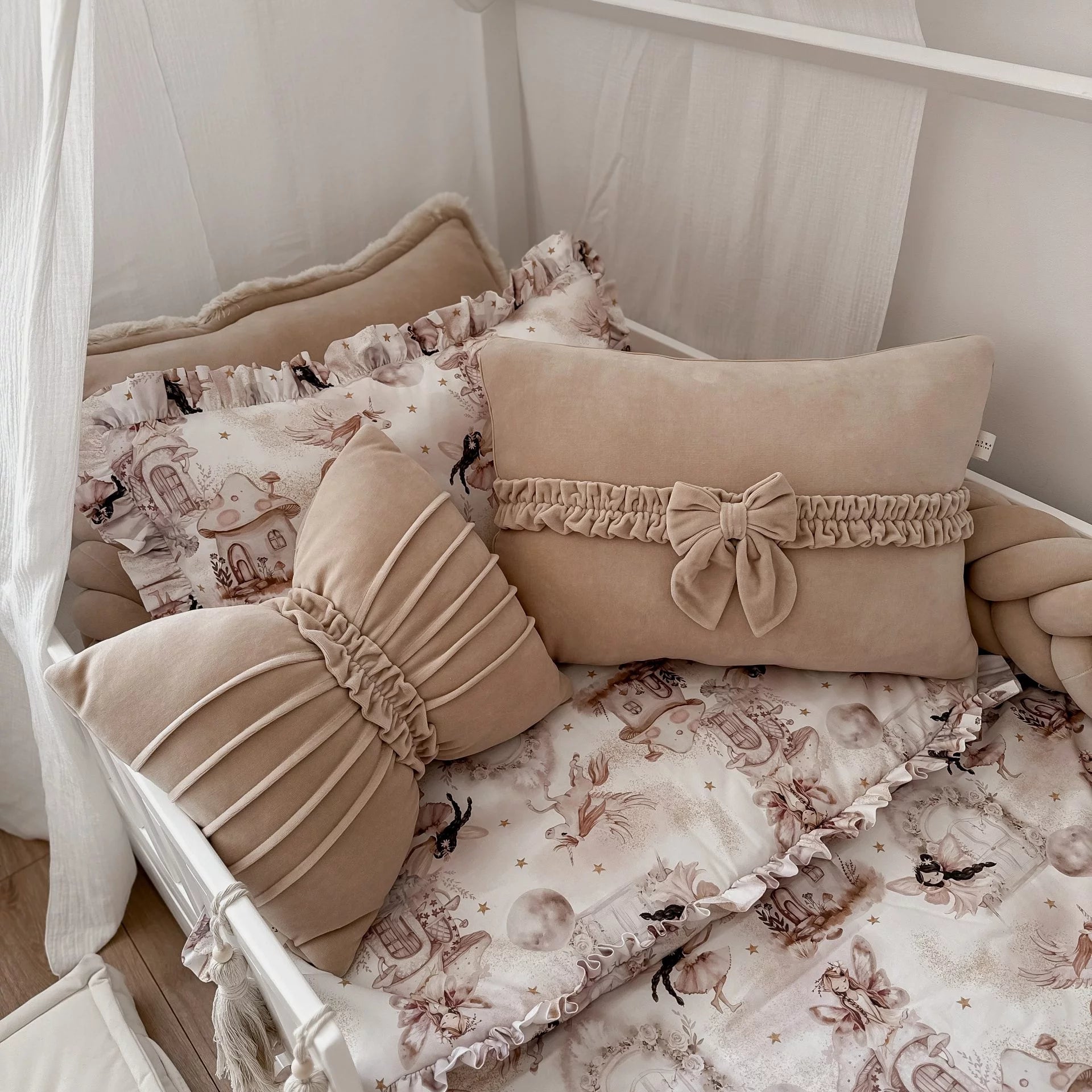 Dekokissen mit Mannschette