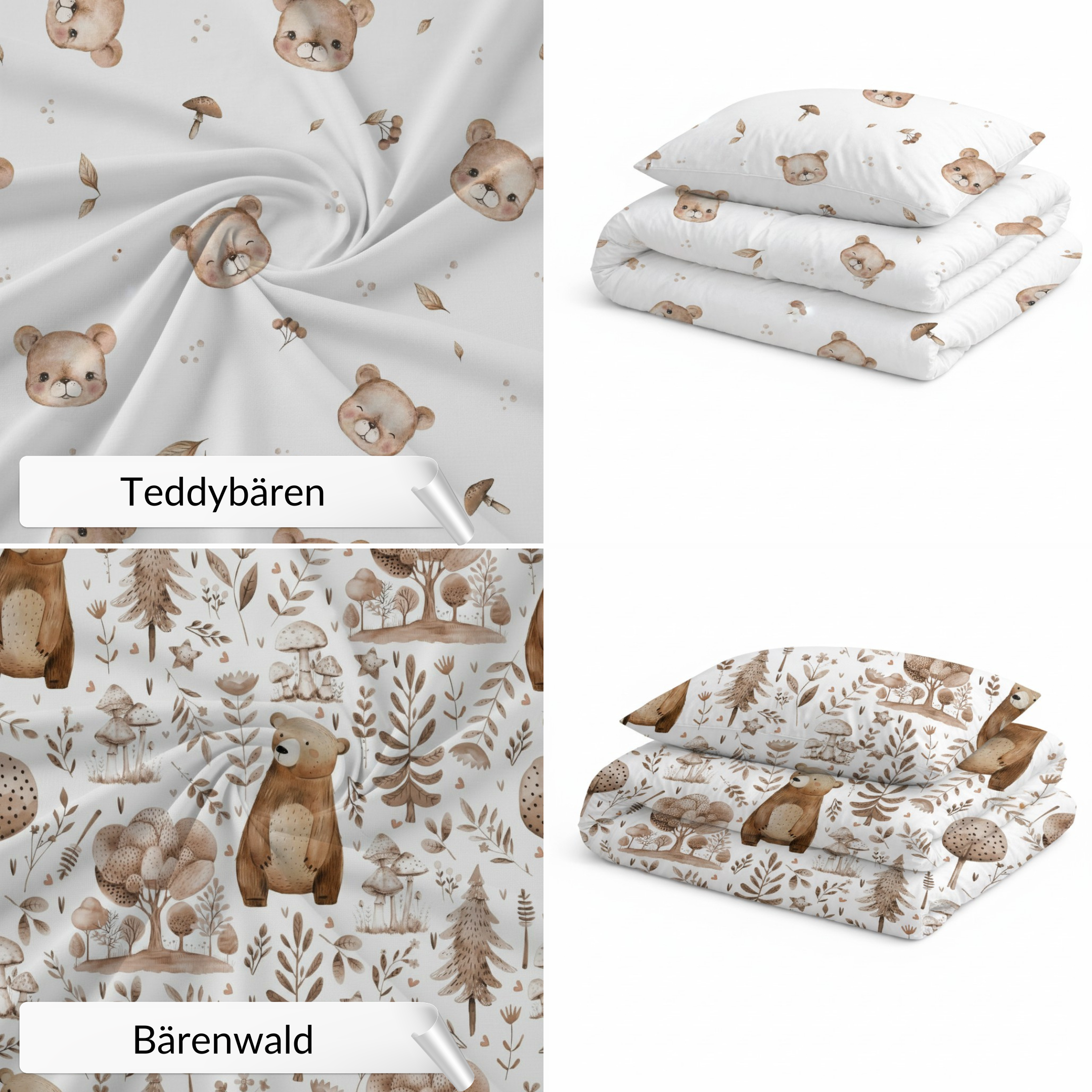 Kinderschlafsack Set | Premium Baumwolle & Samt