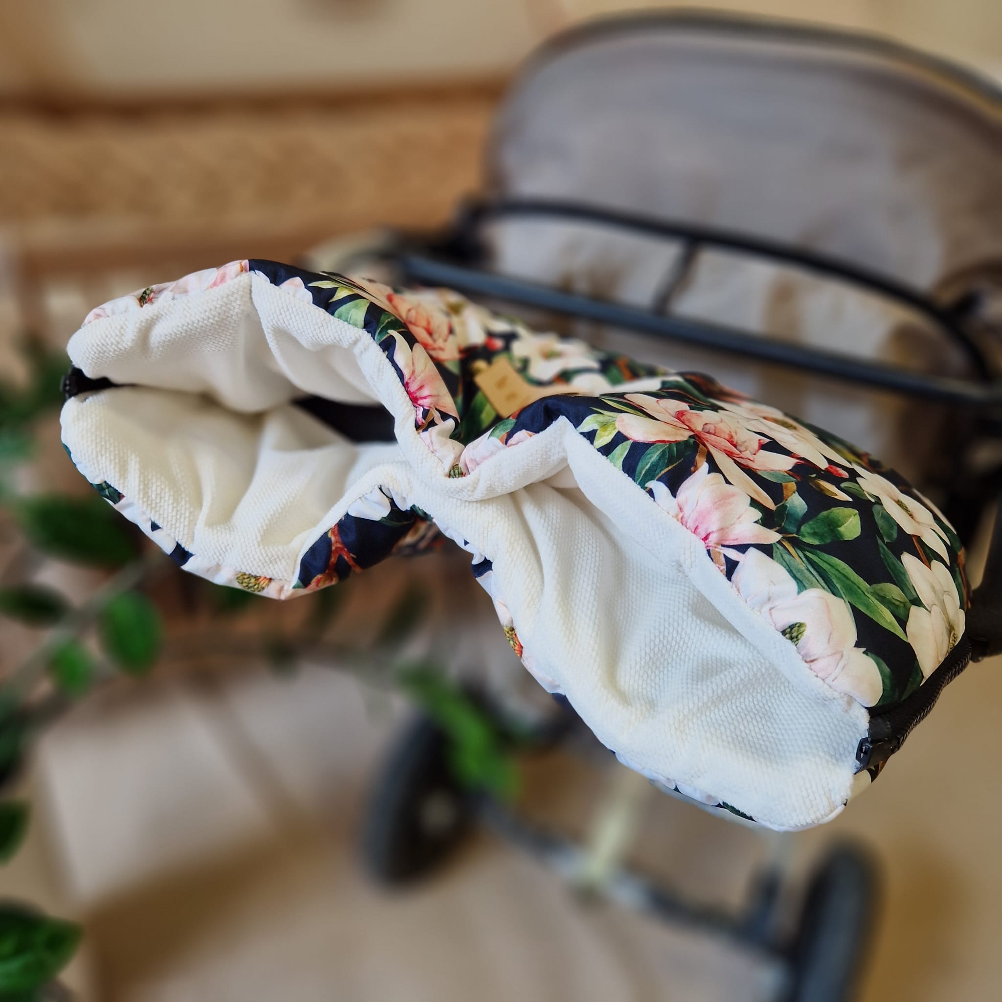 Handmuff | Rosa Magnolien