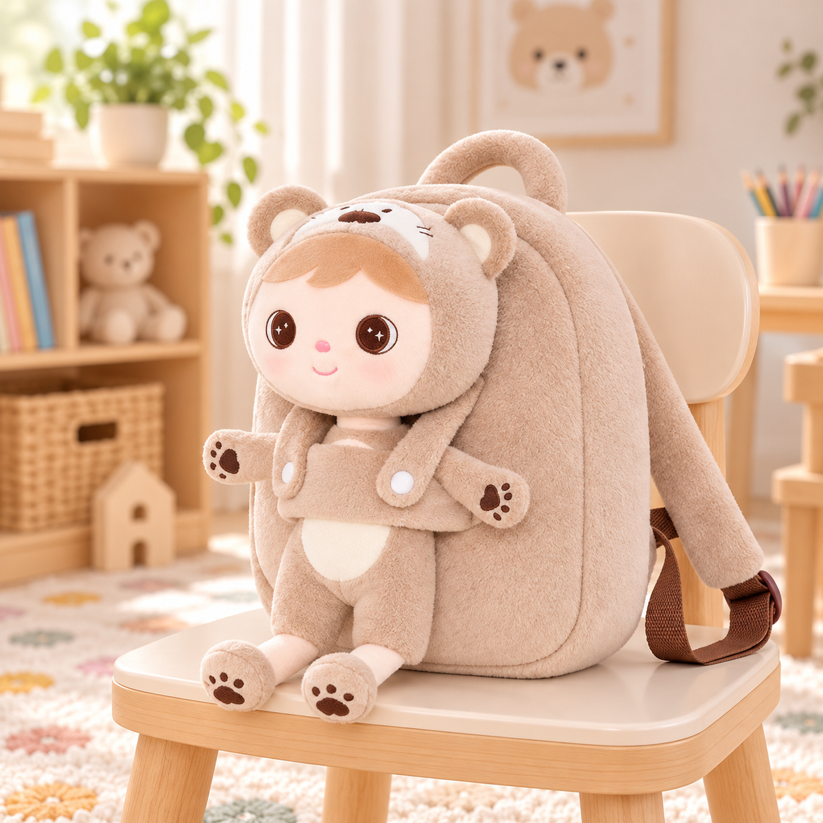 Personalisierter Stoff-Rucksack | Teddy