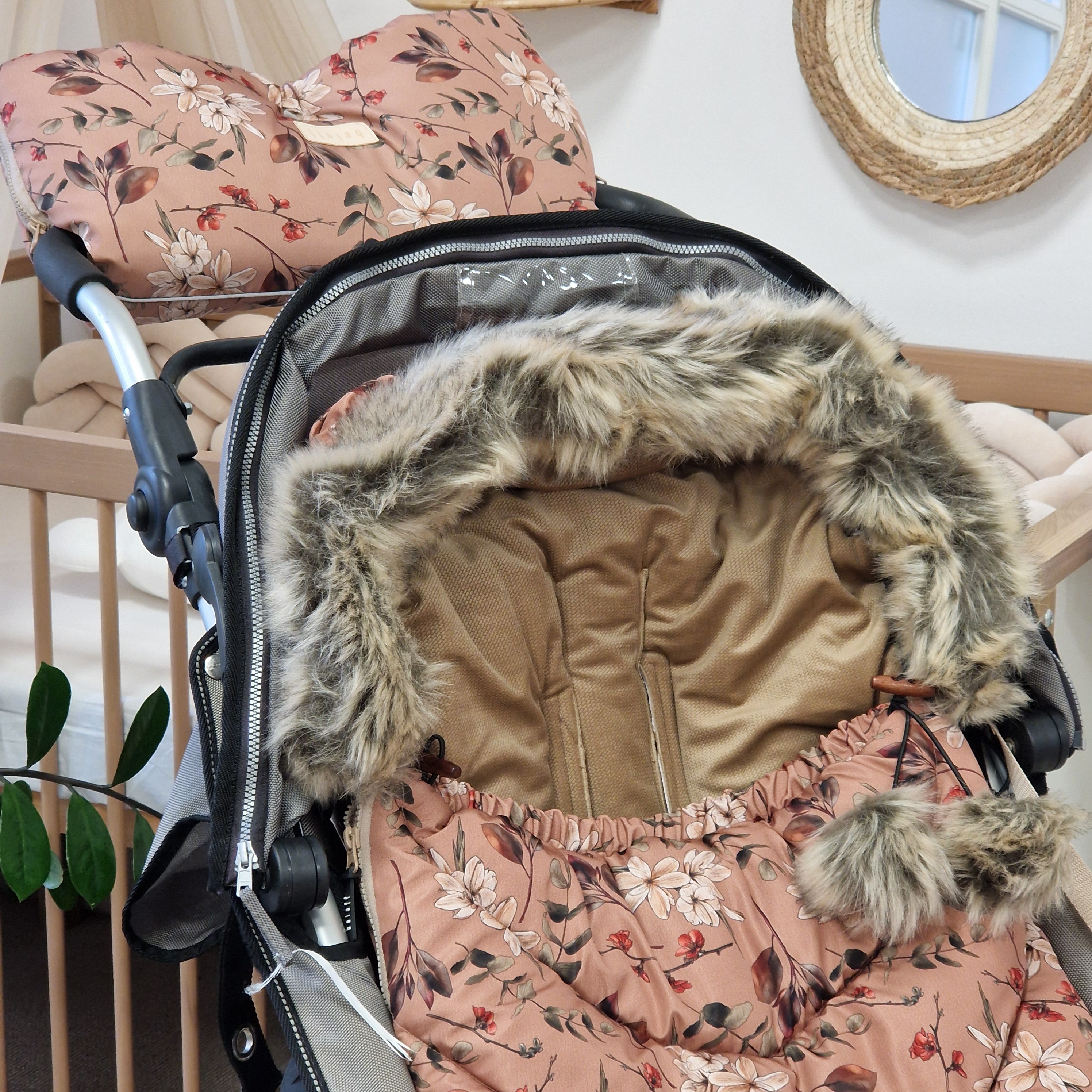 Winterfußsack inkl. Handmuff | Boho Bouquet