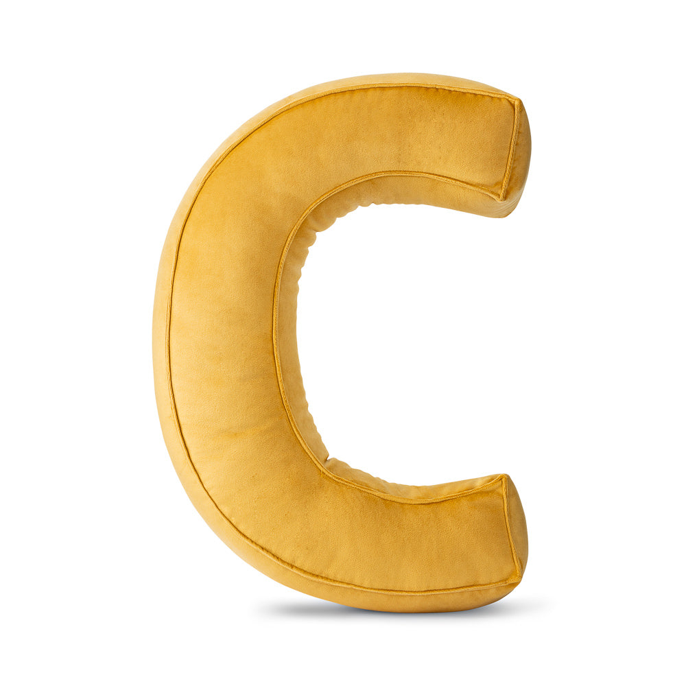 Dekokissen Buchstaben aus Samt