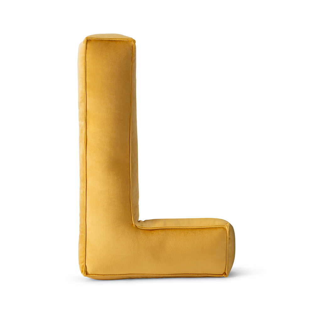 Dekokissen Buchstaben aus Samt