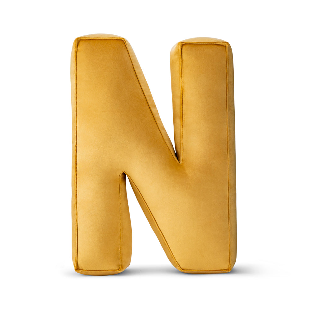 Dekokissen Buchstaben aus Samt