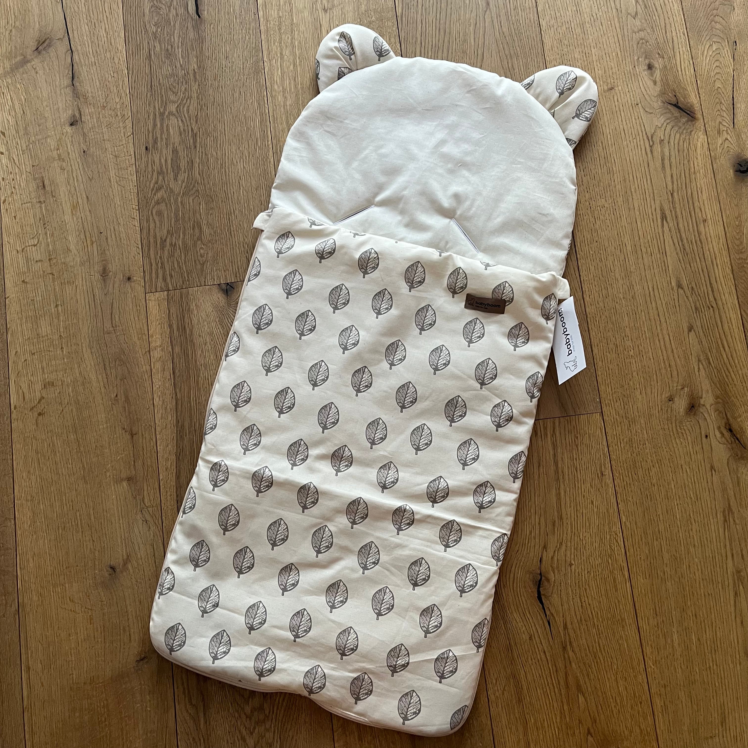 Einschlagdecke bzw. Babysack mit Bärenohren für Babyschale | ORGANISCHE BIO-BAUMWOLLE